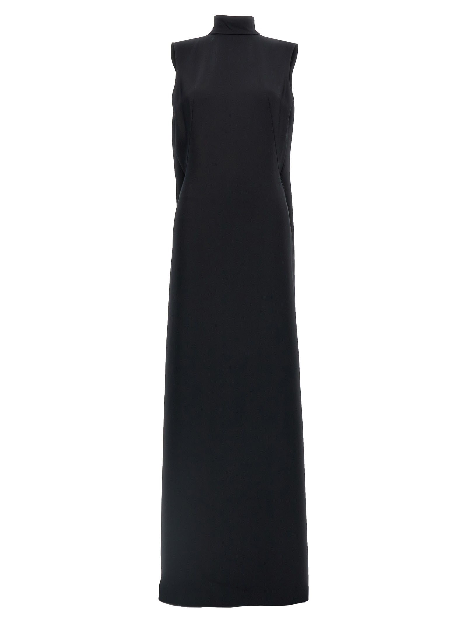 Shop Alberta Ferretti Cut Out Long Dress In Black