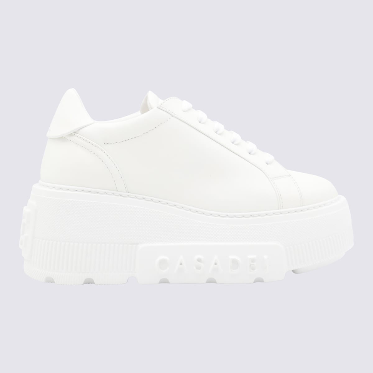 Shop Casadei White Sneakers In Bianco