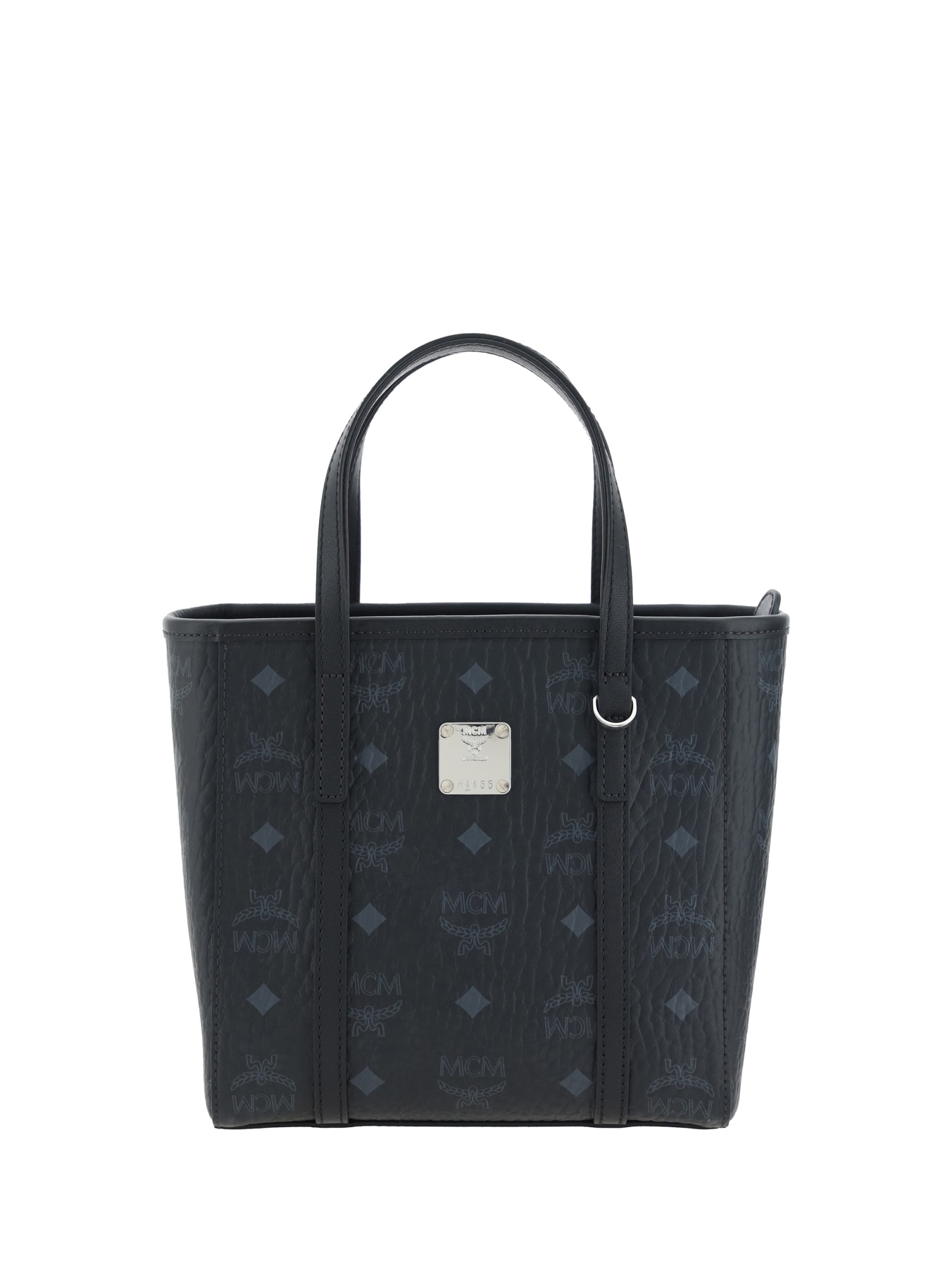 Shop Mcm Shopper Bag Mini In Black