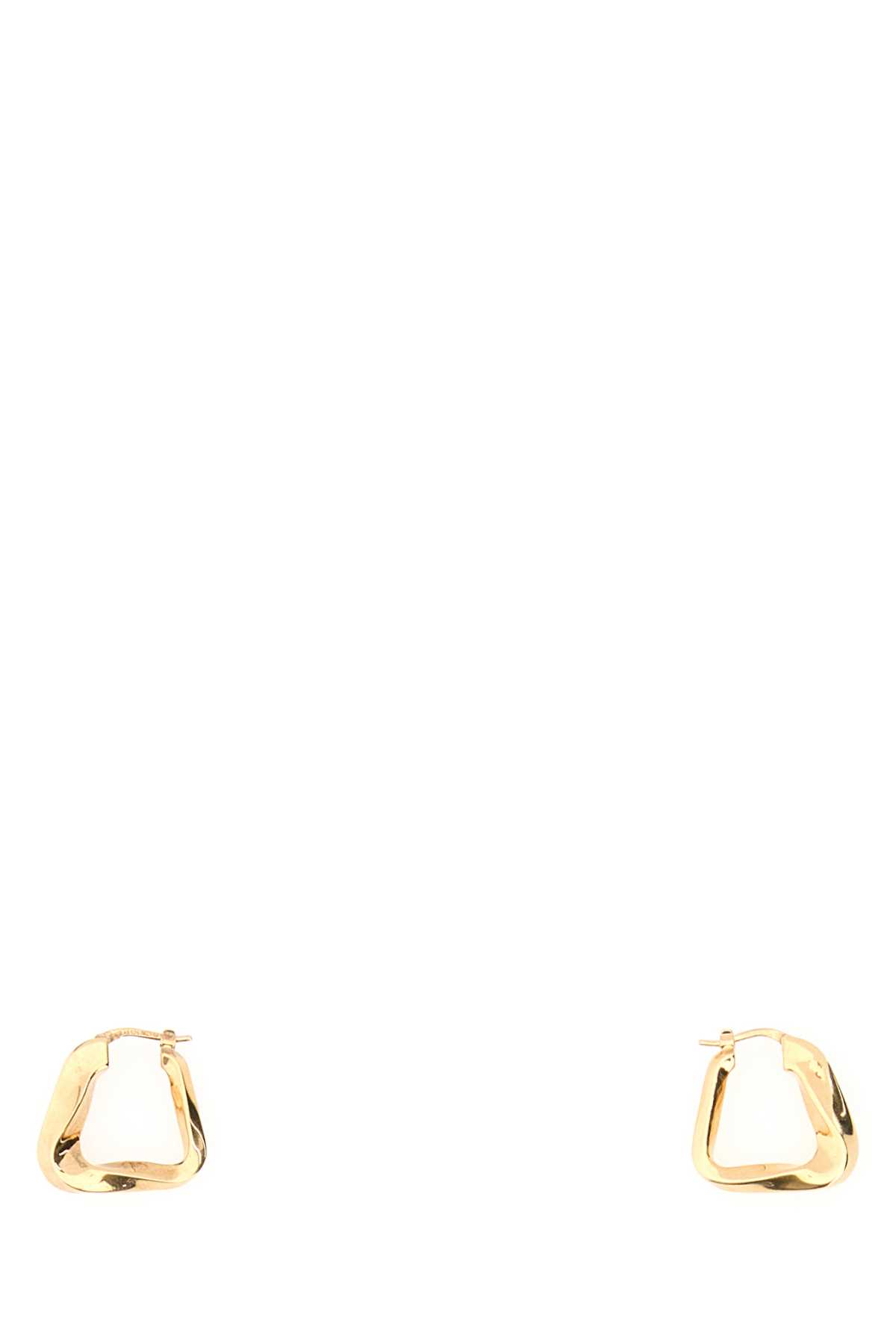 Bottega Veneta Gold Metal Earrings