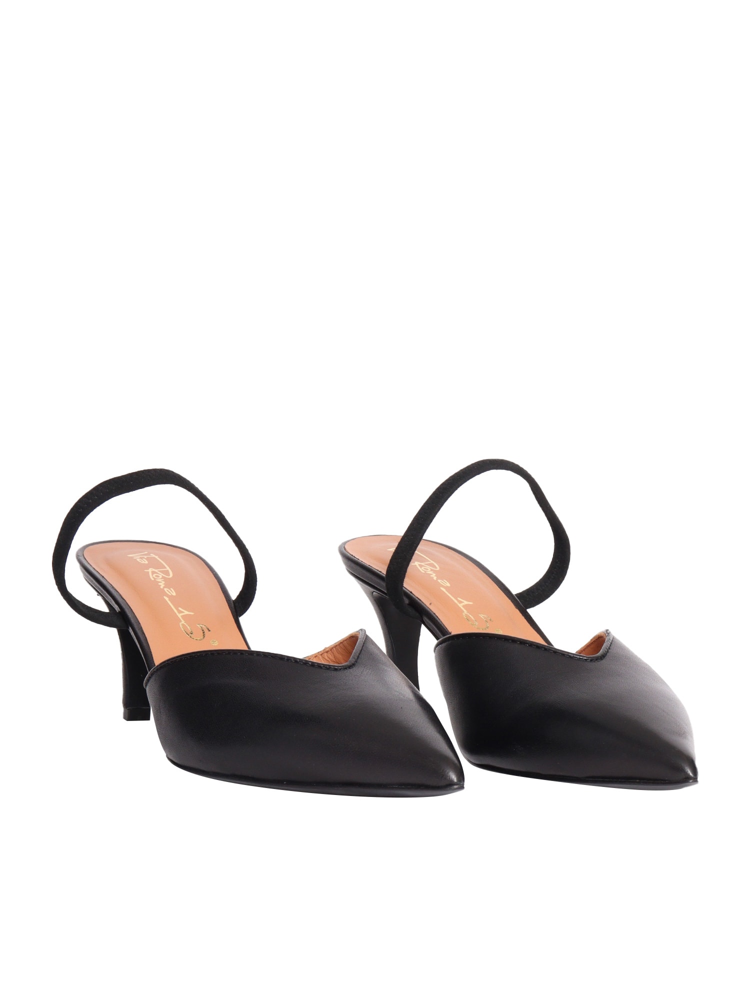 Via Roma 15 Chanel Slingback In Black