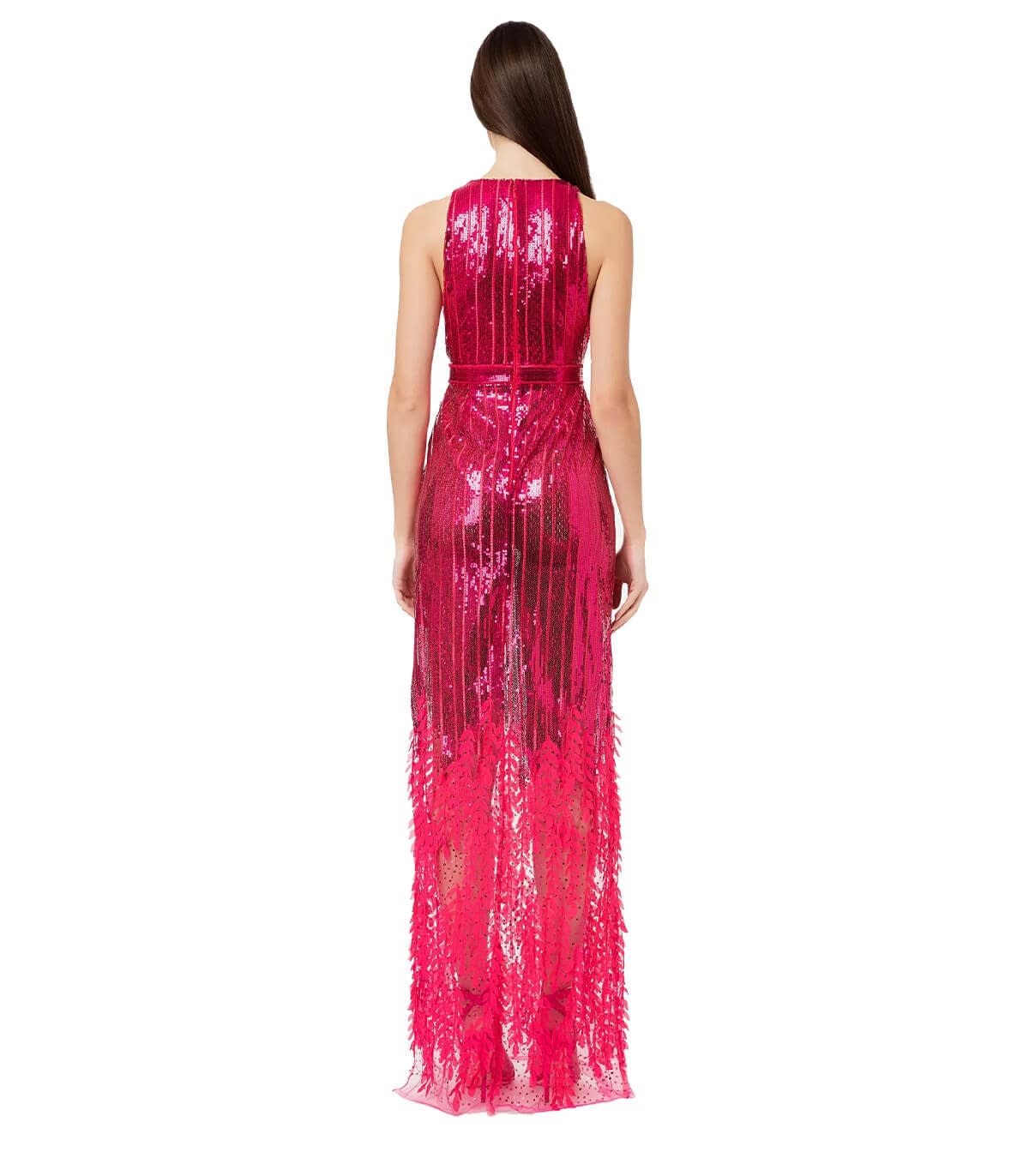 EVA RAINBOW DRESS - FUSCHIA main image 1