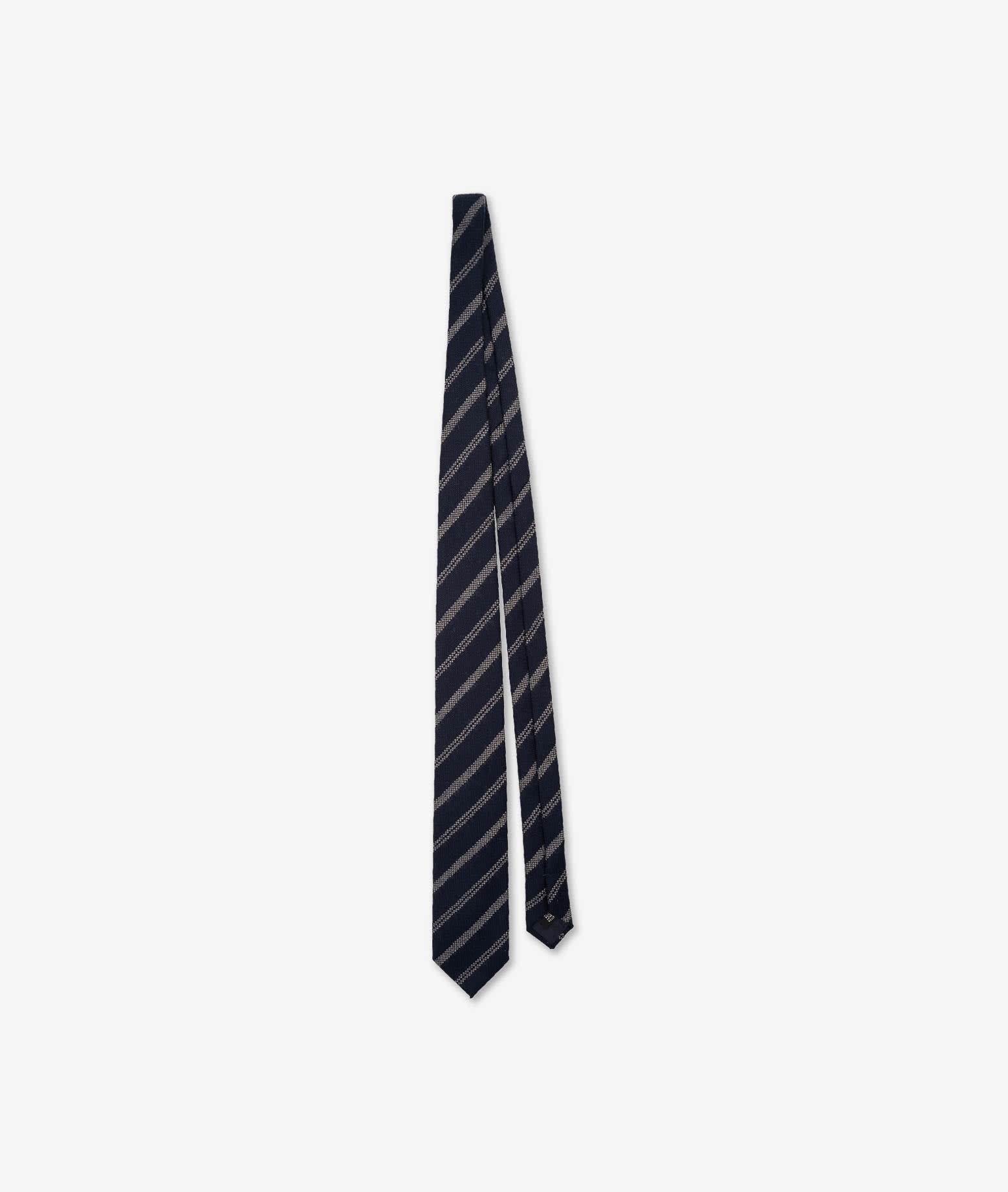 Shop Larusmiani Regimental Tie Tie In Darkblue