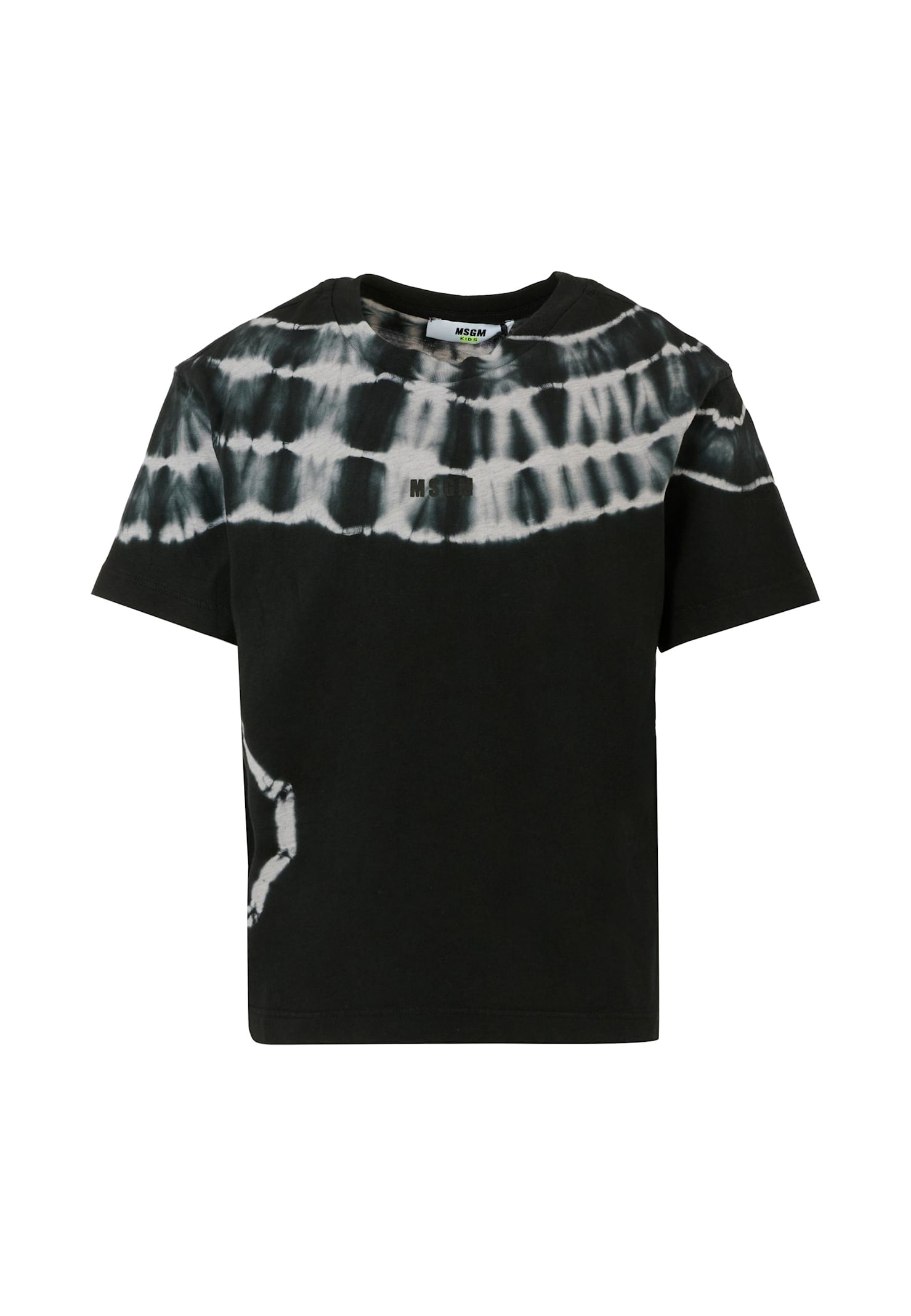 Msgm Black T-shirt For Boy With Logo In Black