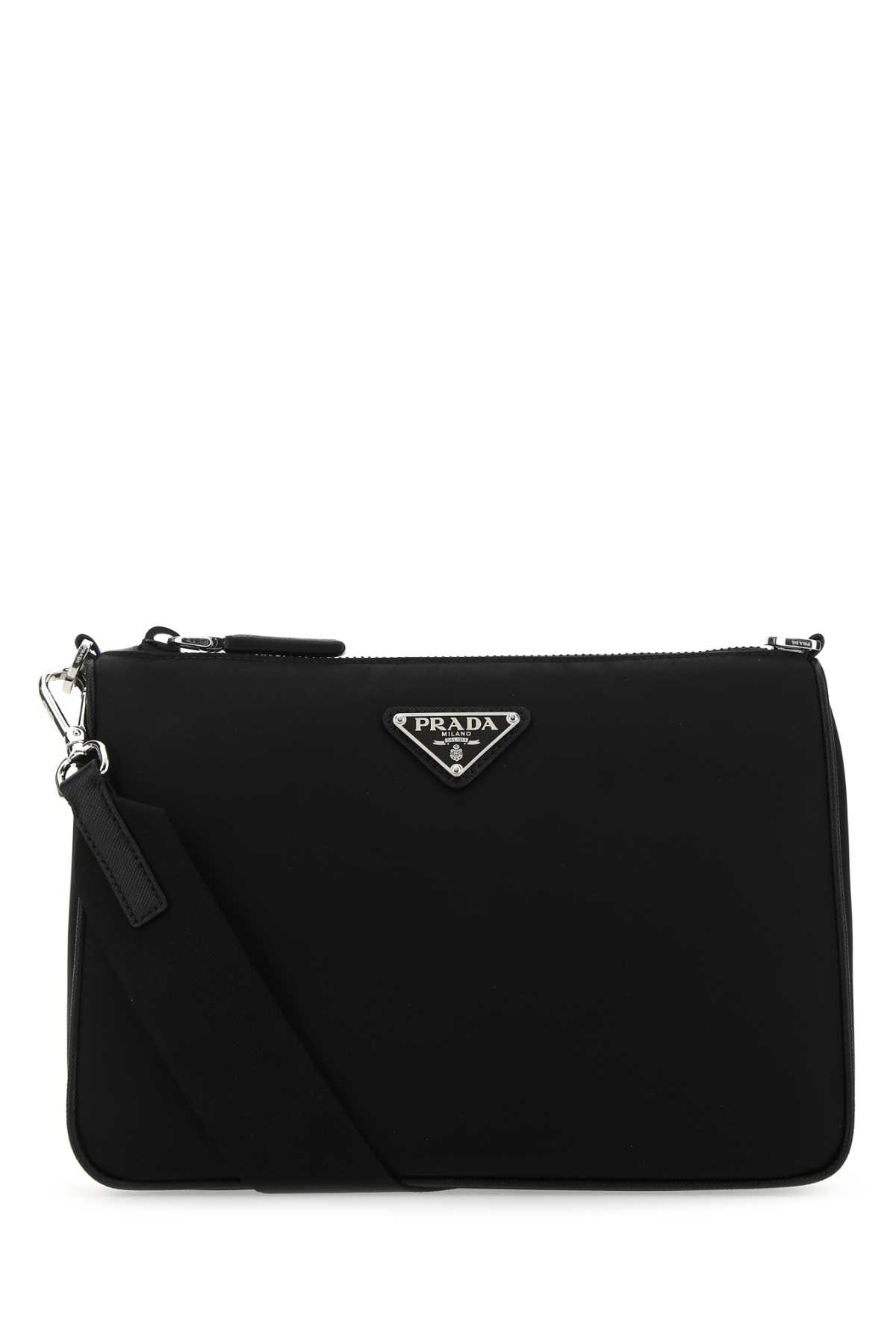 Black Re-nylon Crossbody Bag