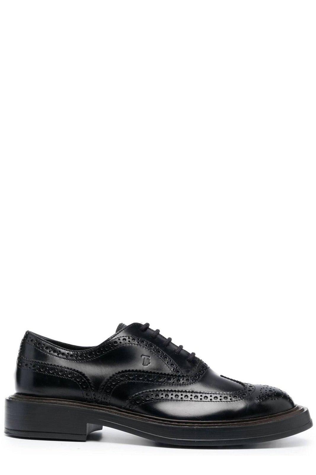 Round Toe Lace-up Oxford Shoes