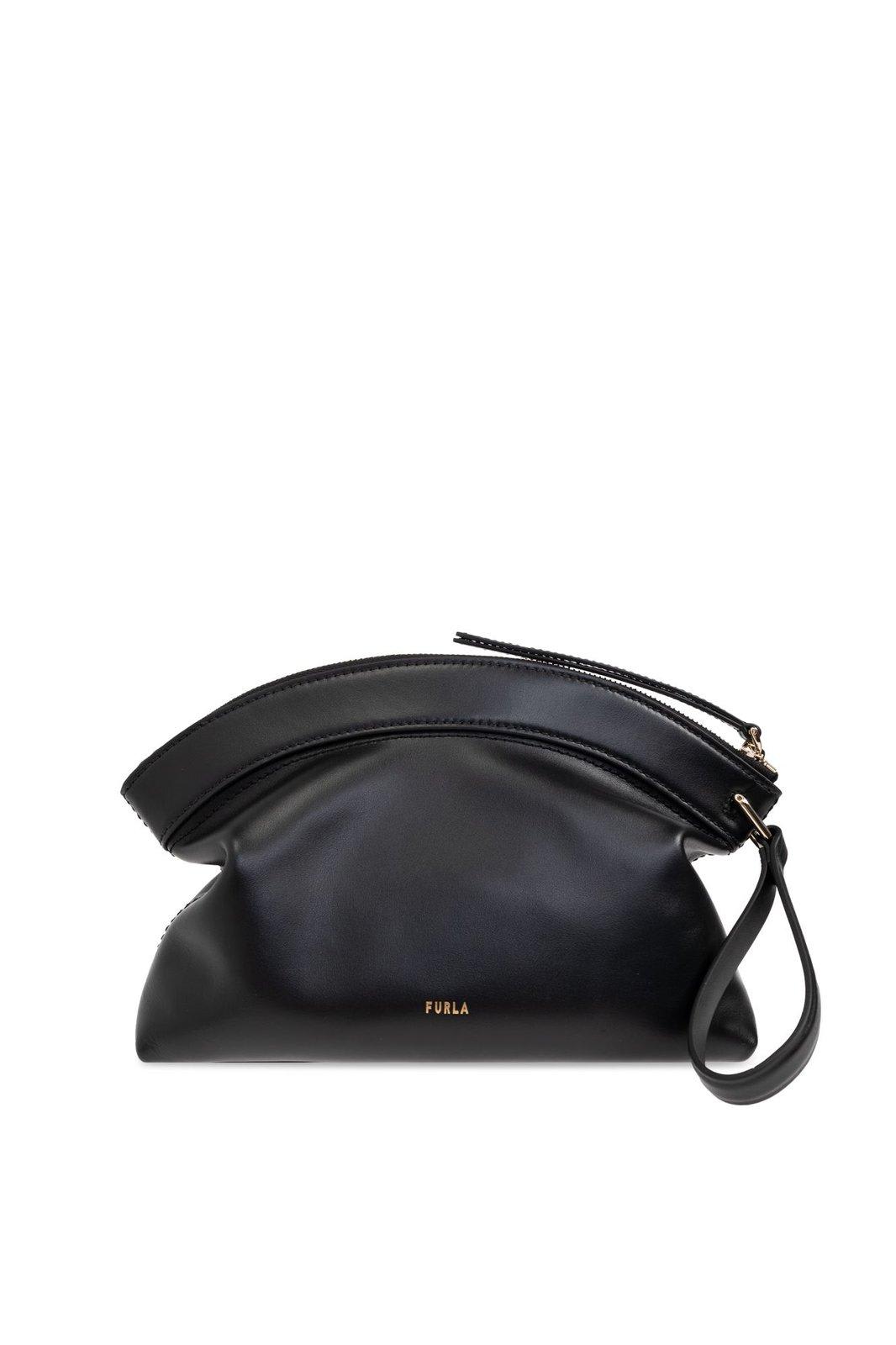 Shop Furla Erica Small Clutch Bag In Black