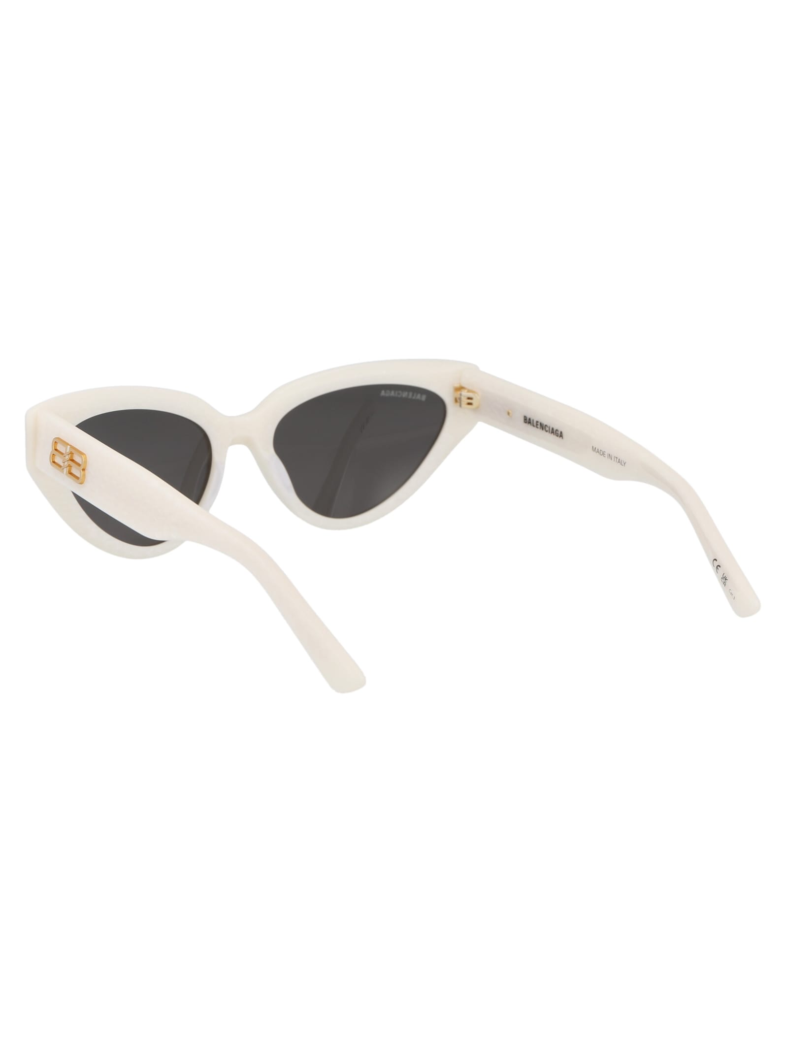 Shop Balenciaga Bb0270s Sunglasses In 003 White White Grey