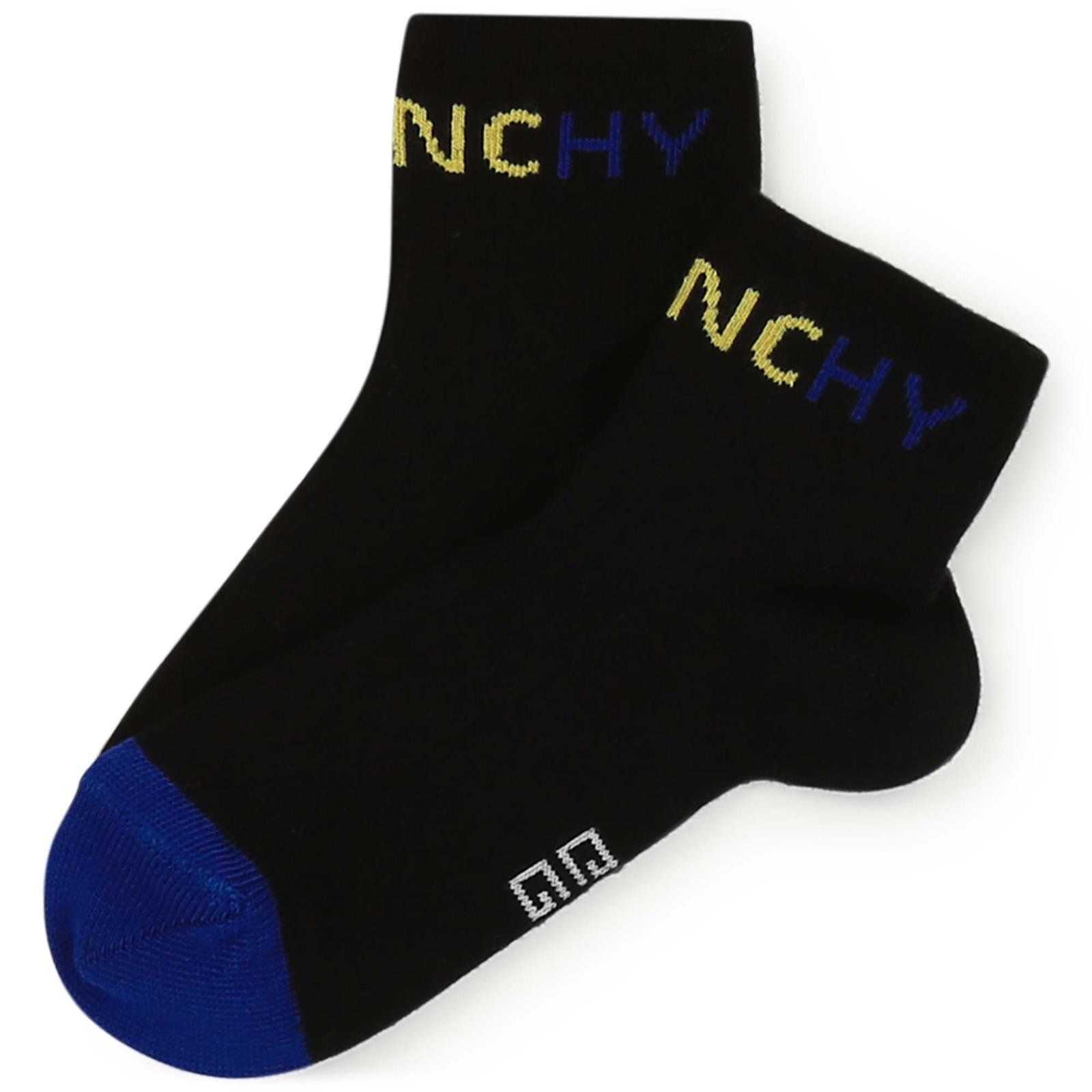 Shop Givenchy Socks With Logo In Black