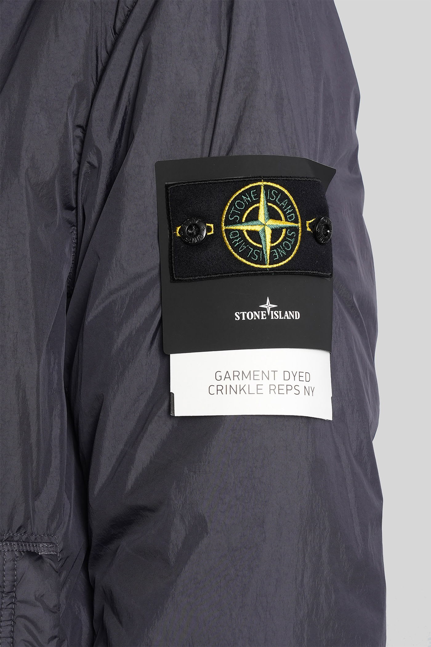 Stone Island Crinkle Reps Ny Light Puffer Jacket In Blue