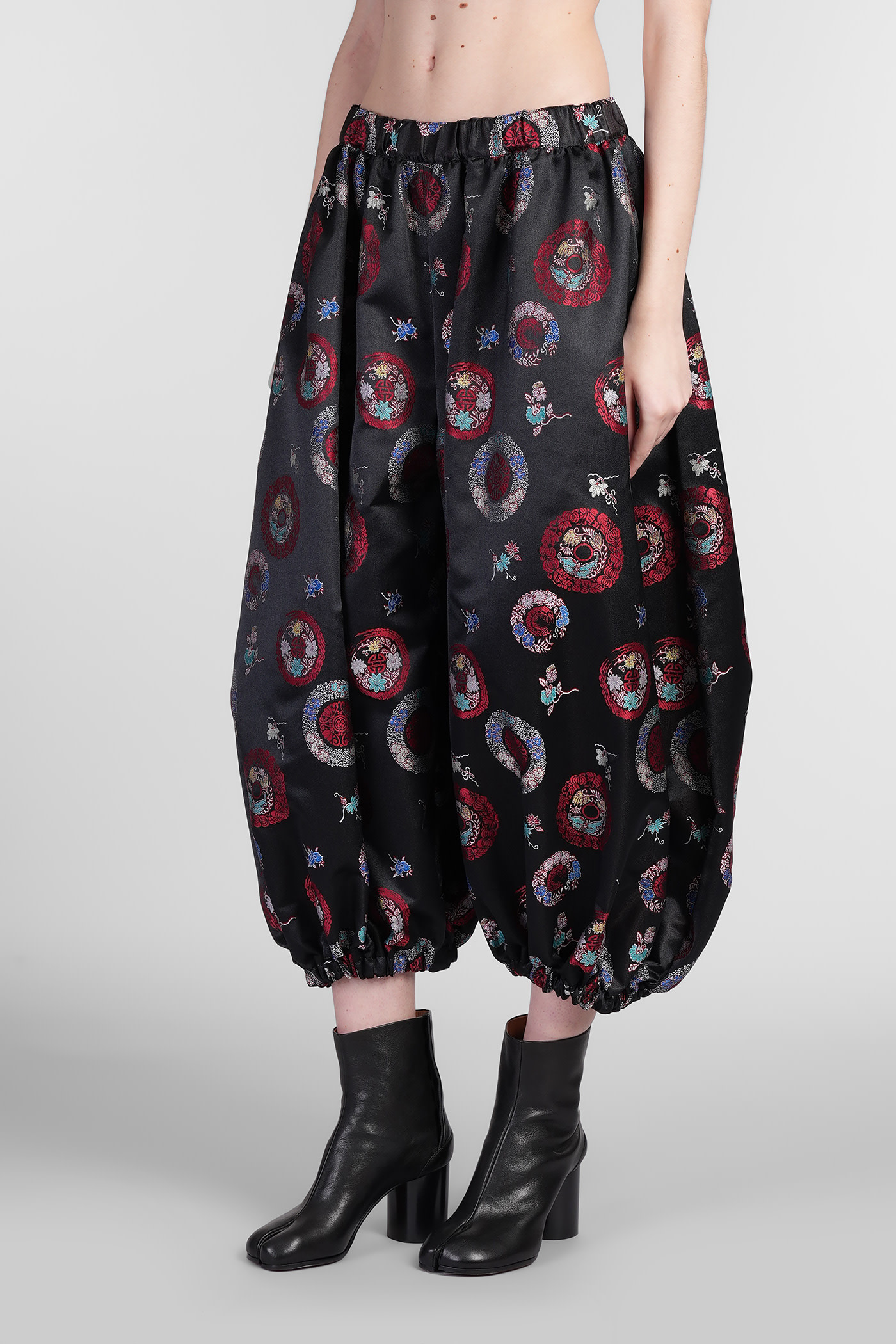 Comme Des Garçons Pants In Black Polyester In Black