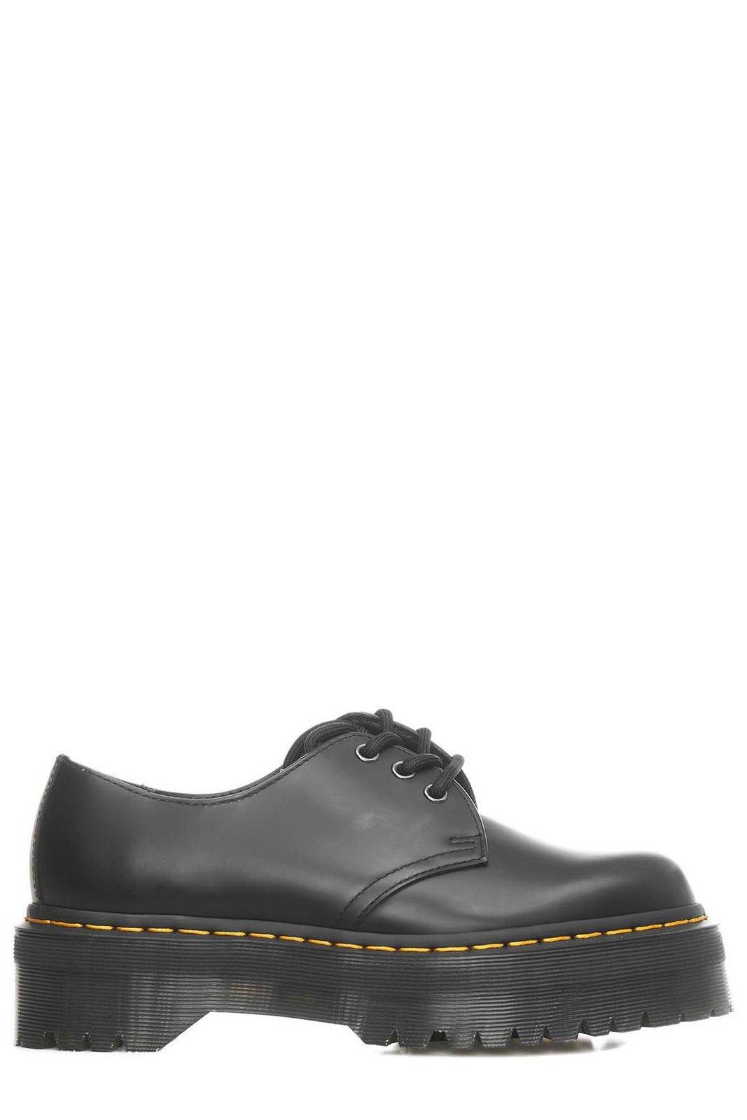 Dr. Martens' 1461 Quad Platform Lace-up Shoes In Black