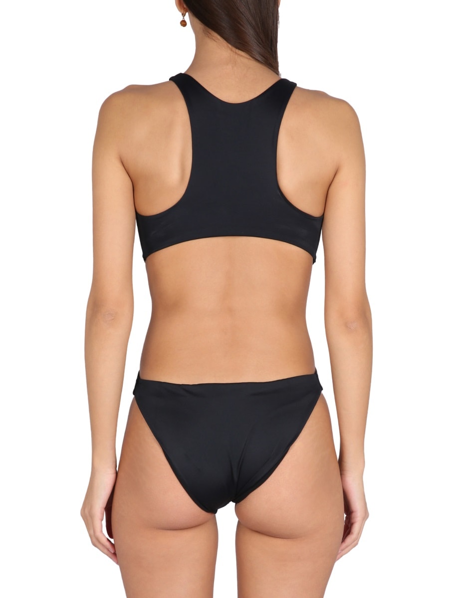 Shop Versace Jellyfish One-piece Swimsuit In Black