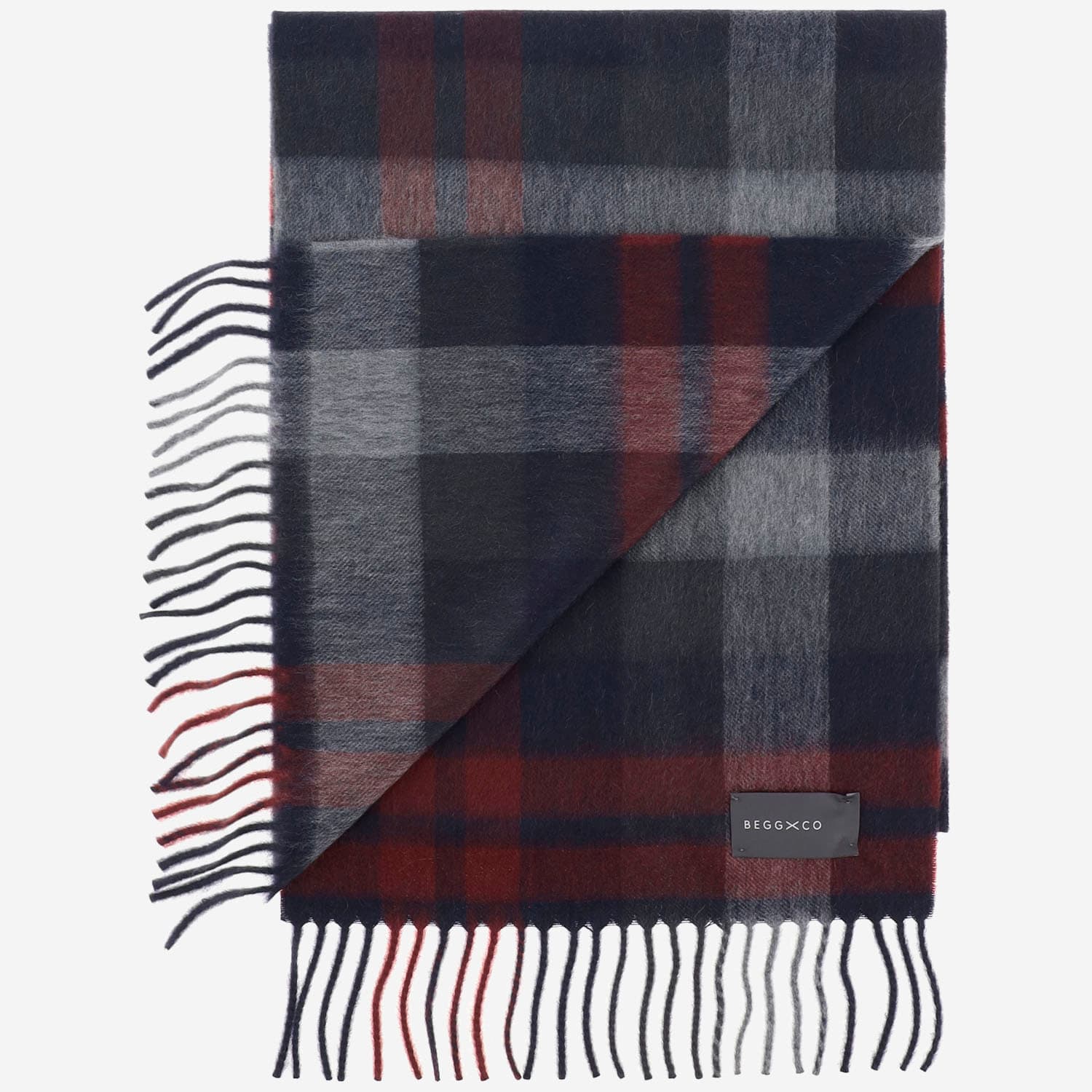 Shop Alex Begg Cashmere Scarf In Red