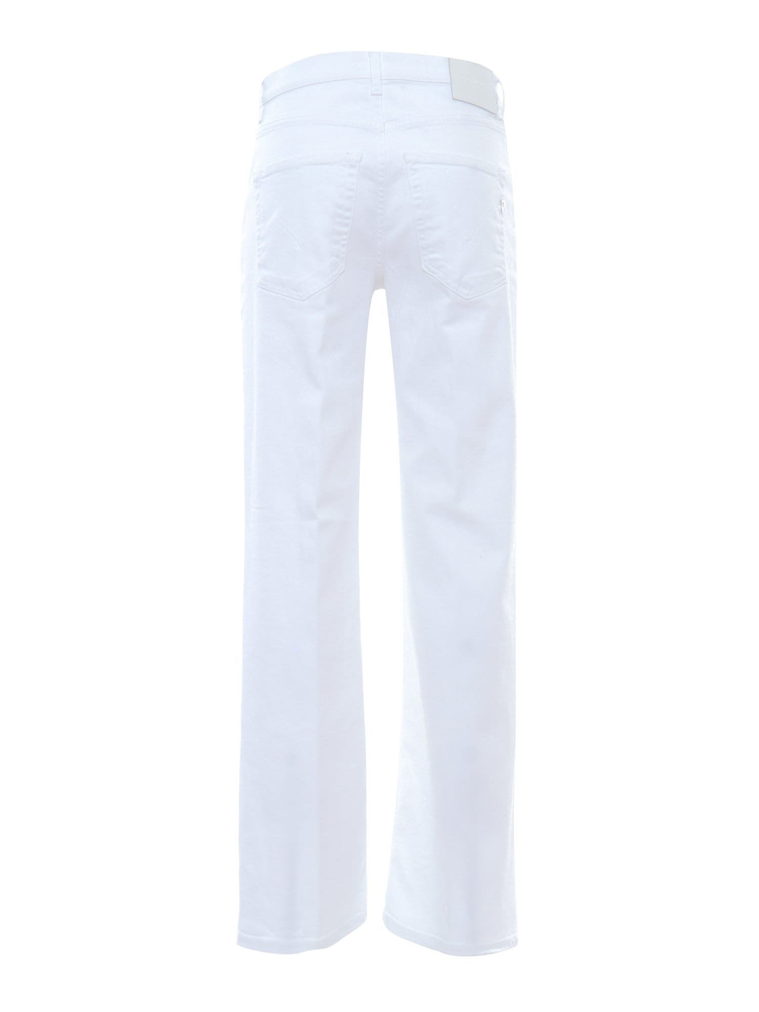 Shop Dondup White Flared Jeans