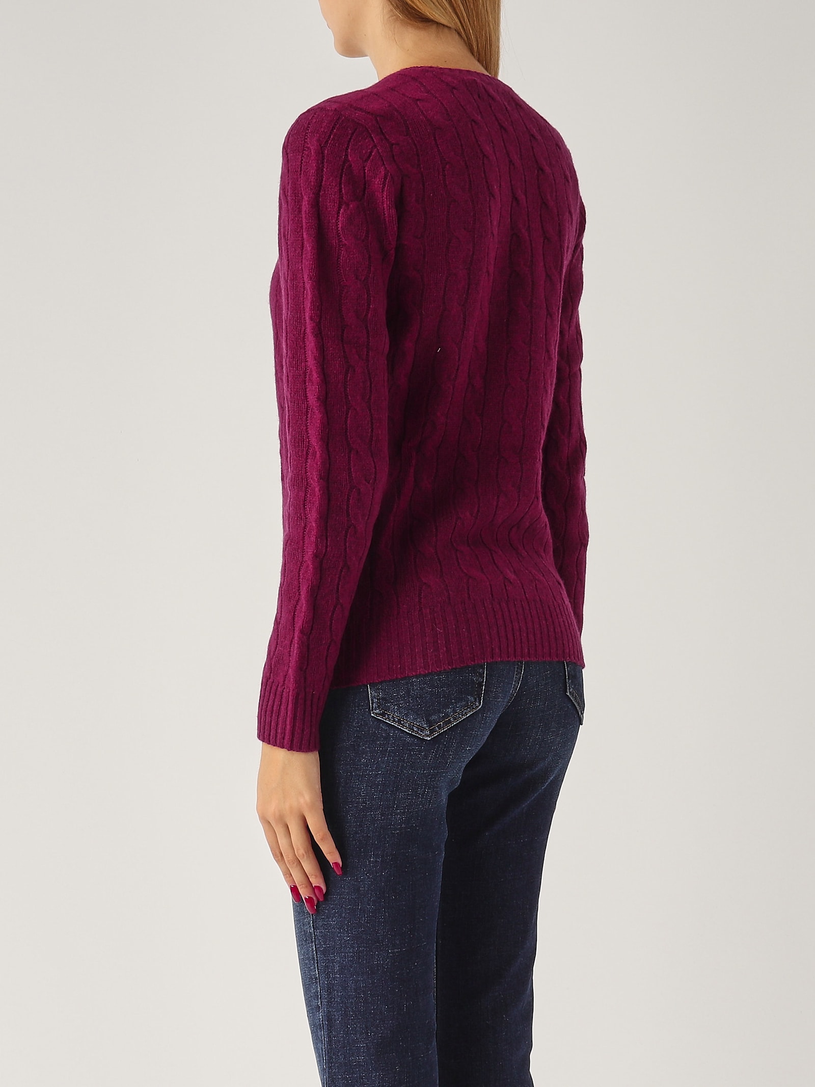 Shop Polo Ralph Lauren Kimberly Sweater In Vino