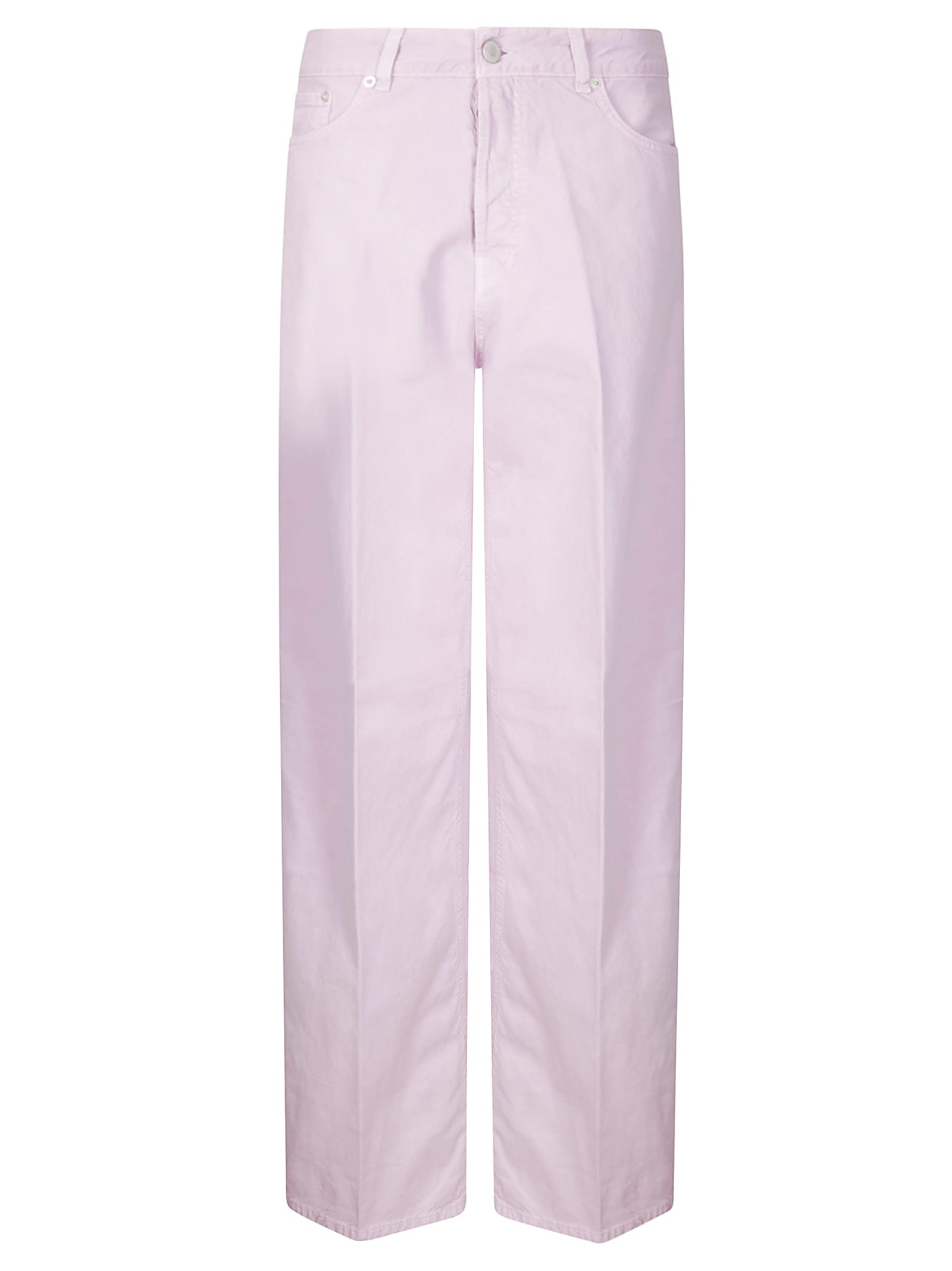 Haikure Bethany Twill 45 Baggy Denim Pants In Lilac