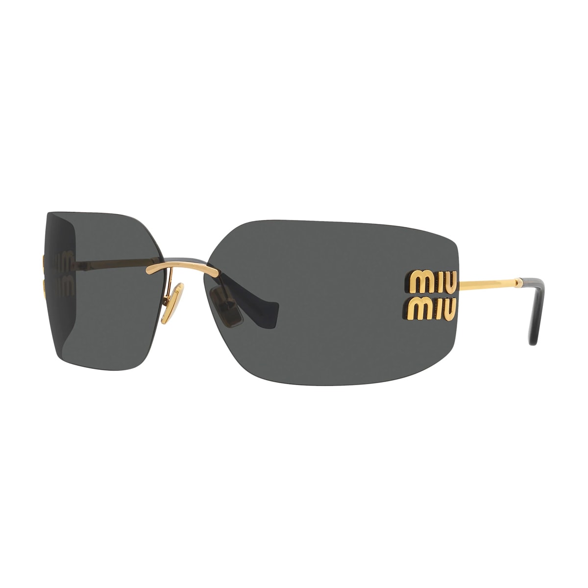 Shop Miu Miu 0mu 54ys Runway 5ak5s0 Oro Sunglasses