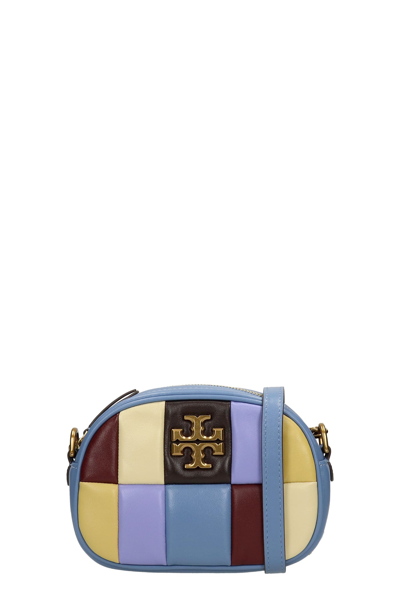 Tory Burch Kira Patchwork Shoulder Bag In Multicolor Leather