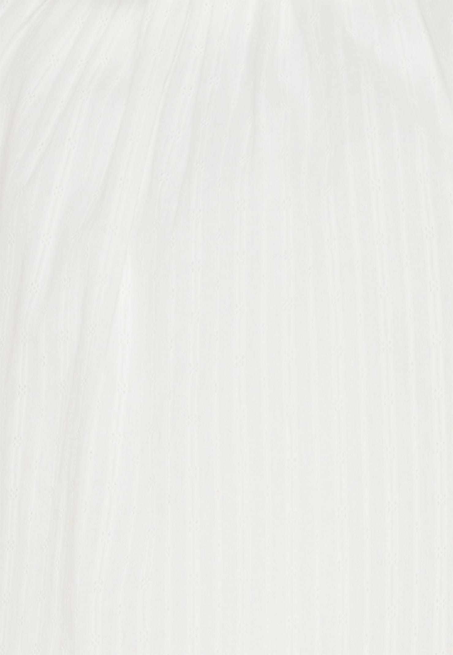 La Stupenderia Ivory Shirt For Girl With Embroidery In Neutral