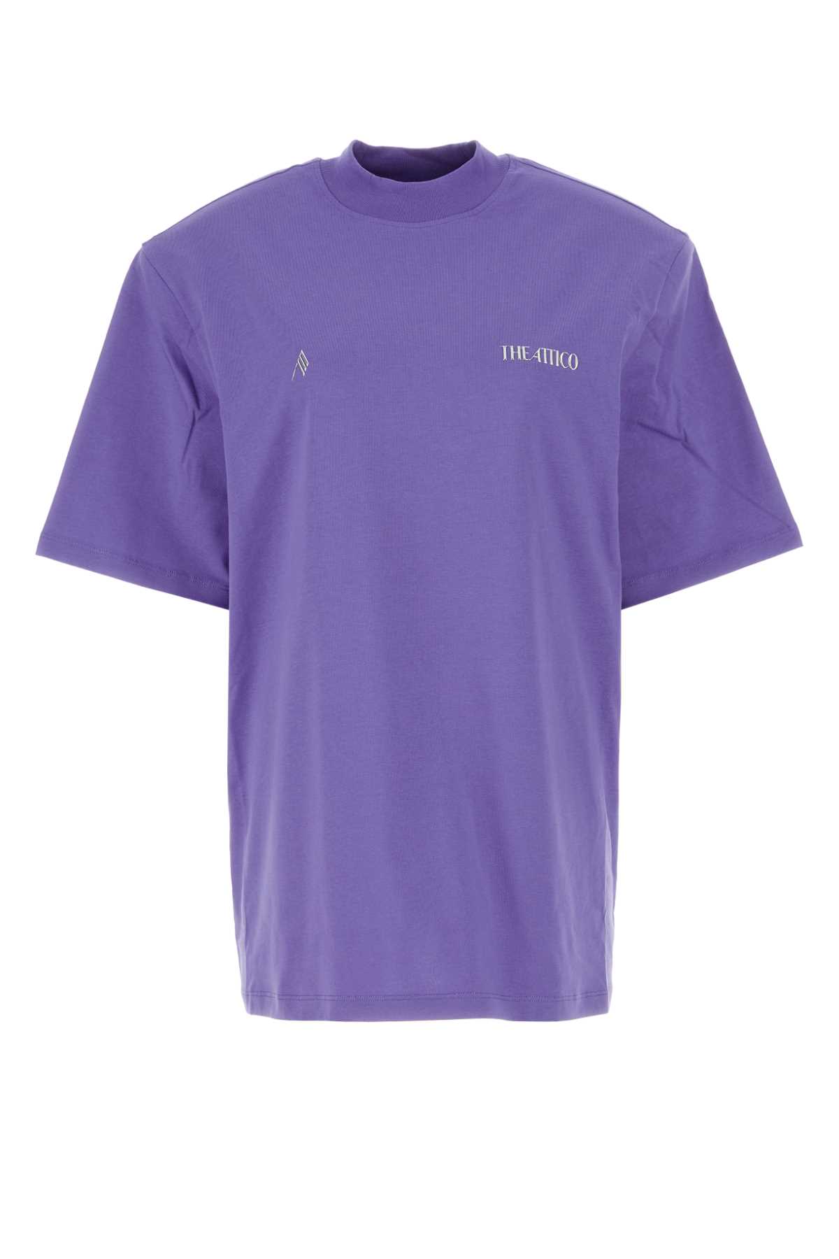 Shop Attico Purple Cotton Oversize Kilie T-shirt In 012