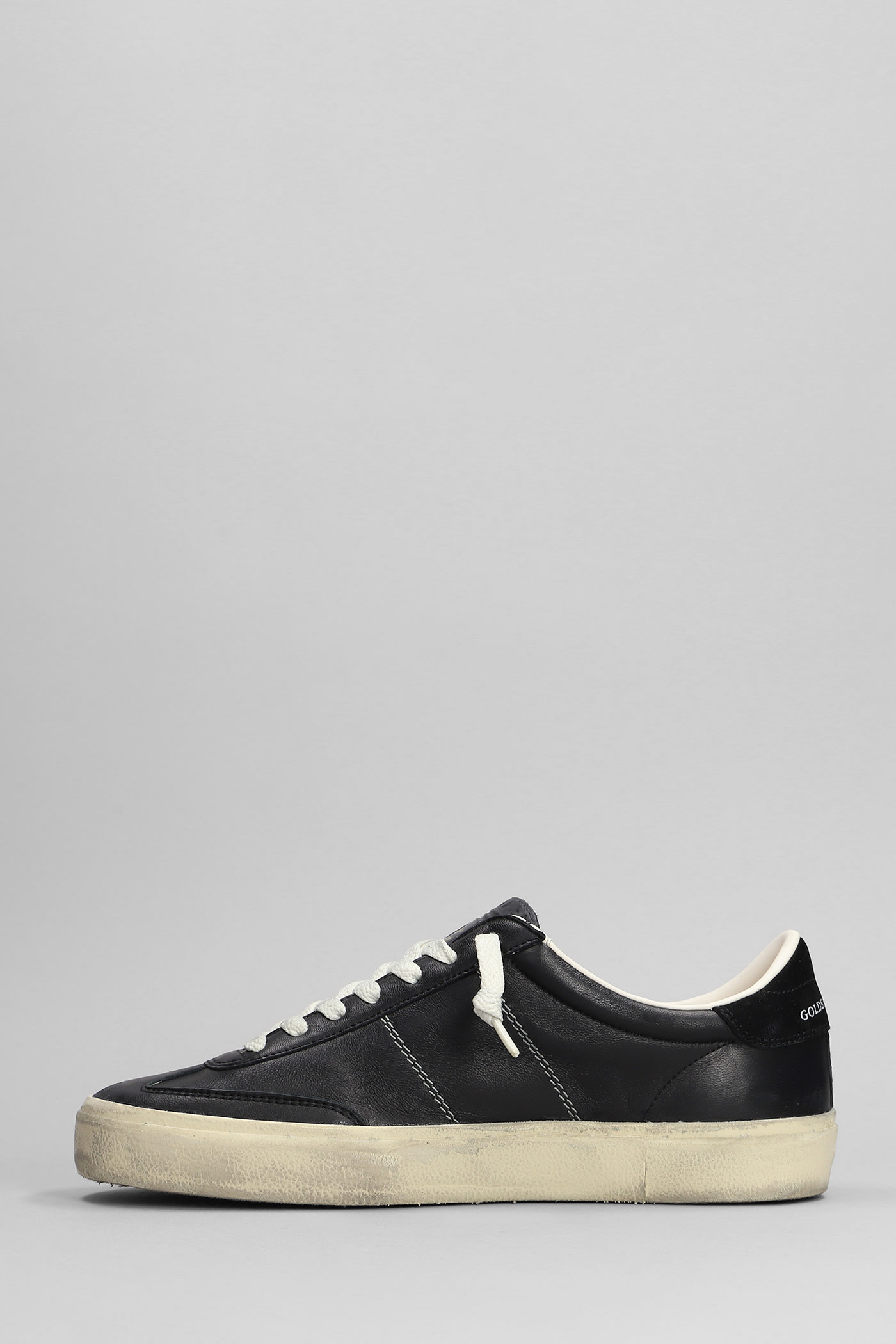 Shop Golden Goose Soul Star Sneakers In Black Leather