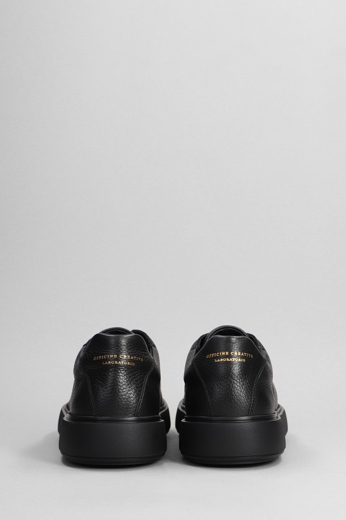 Shop Officine Creative Slouch 001 Sneakers In Black Leather