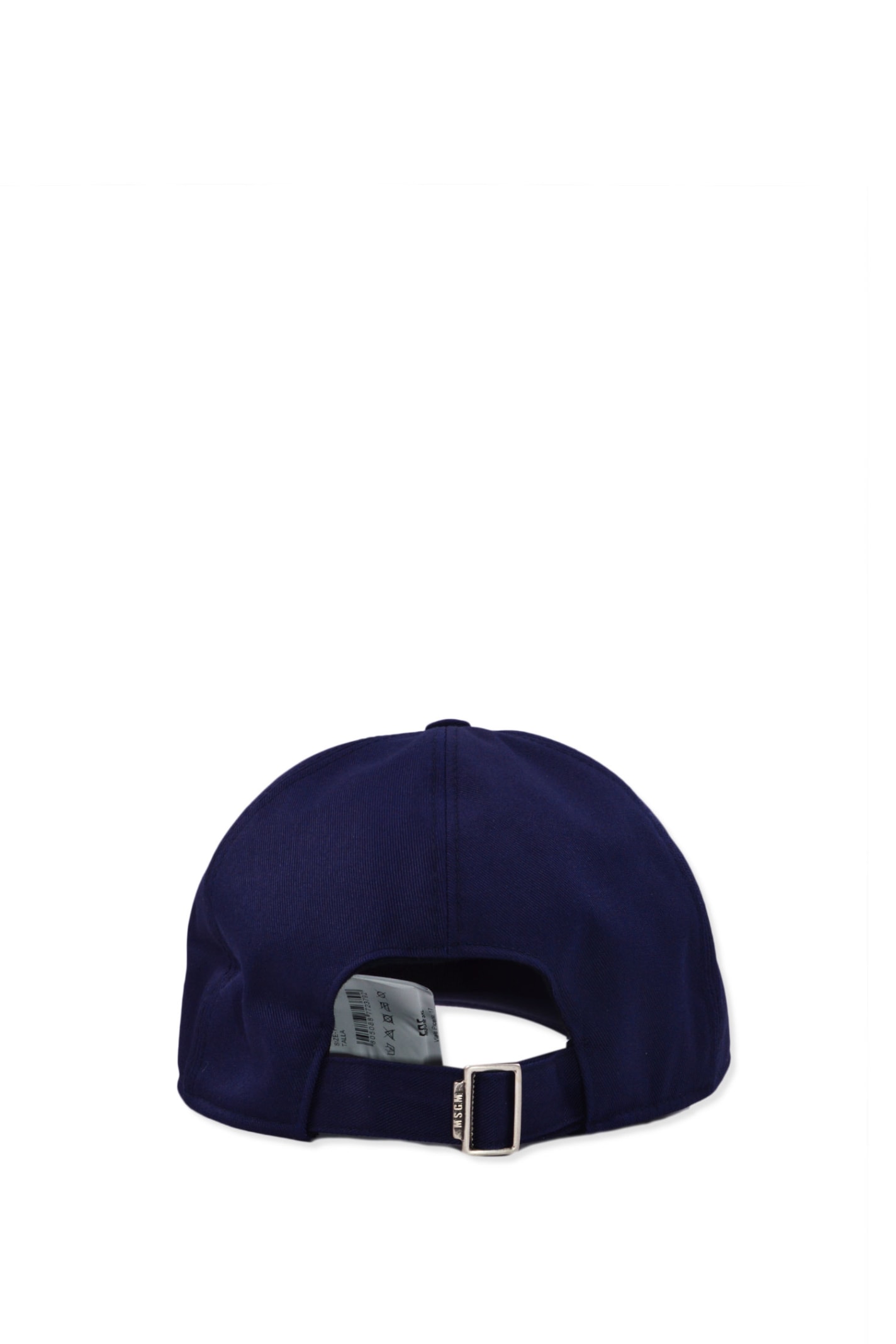 Shop Msgm Hat With Visor In Blue