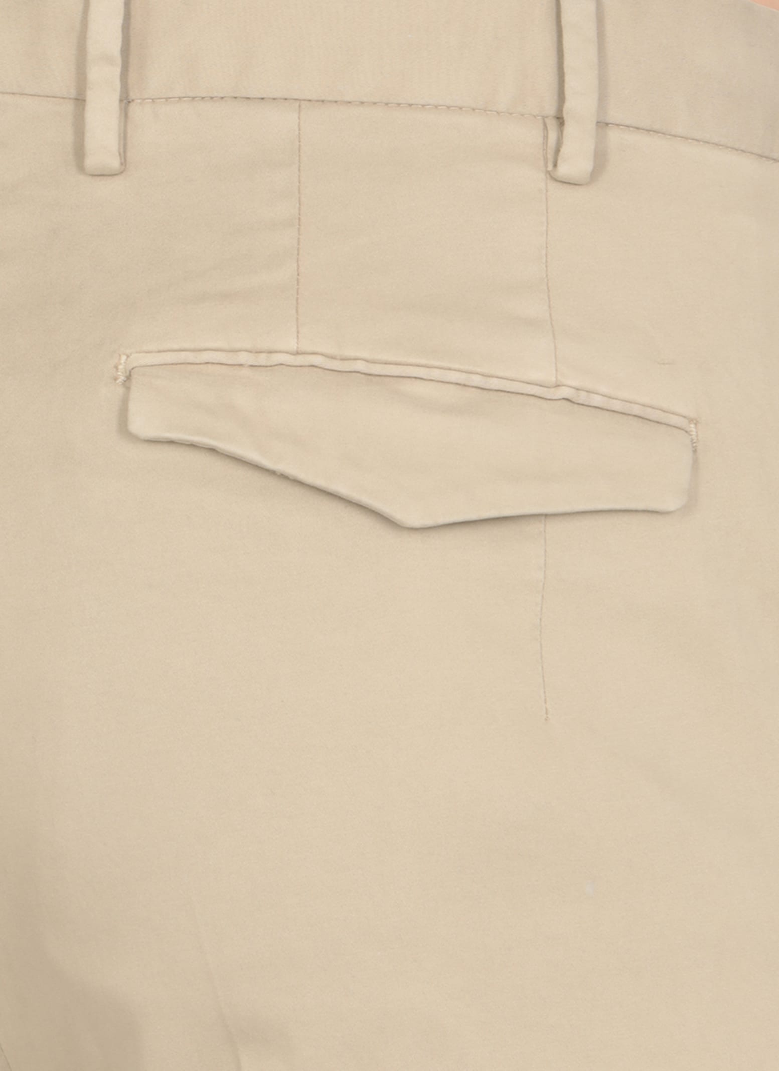 Shop Pt Torino Cotton Trousers In Beige