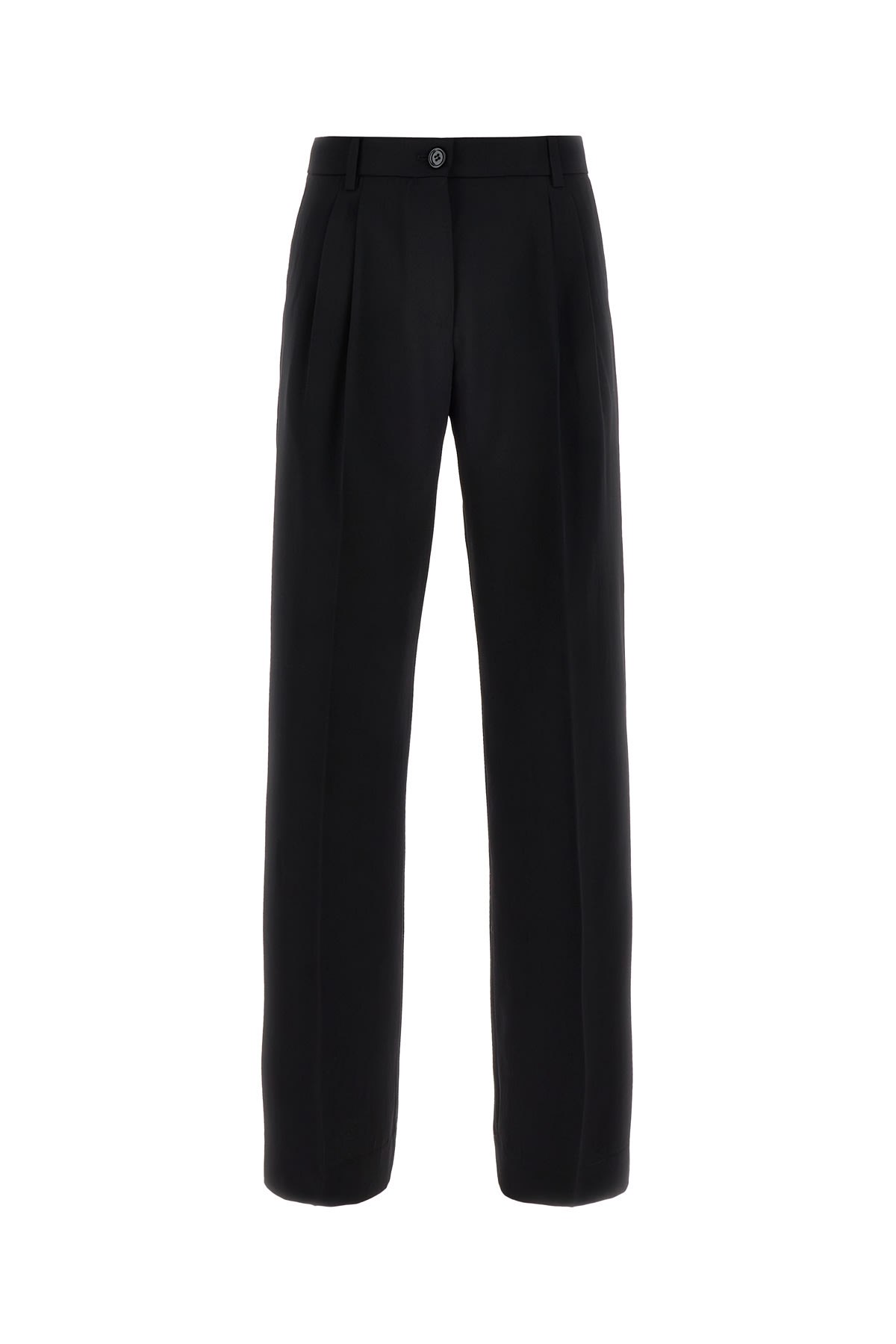 Shop Dolce & Gabbana Black Stretch Wool Pant In N0000