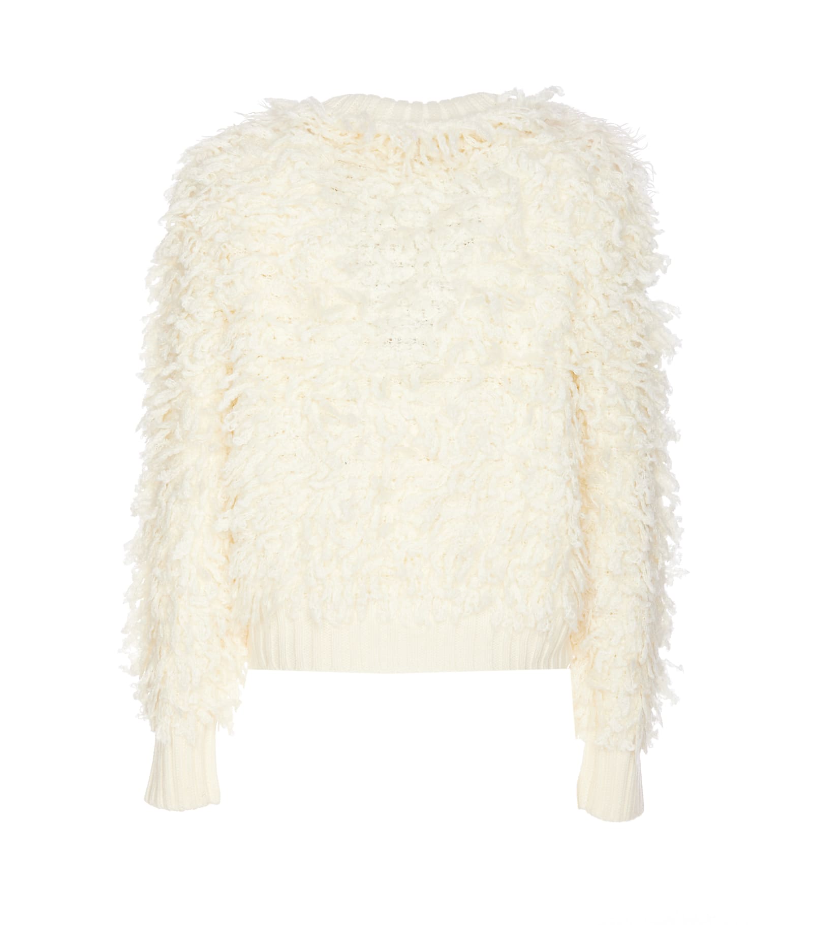 Shop Twinset Knitted Jacket In White