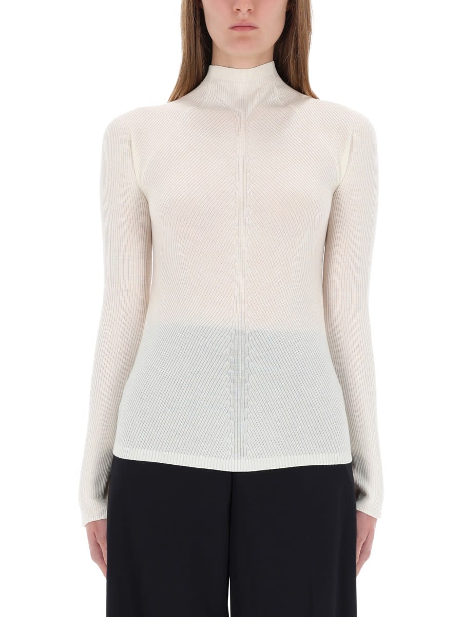 Hugo Boss Ribbed Knit In White