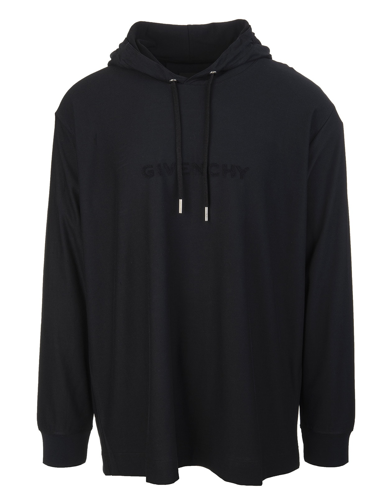 Man Black Givenchy 4g Oversize T-shirt With Hood