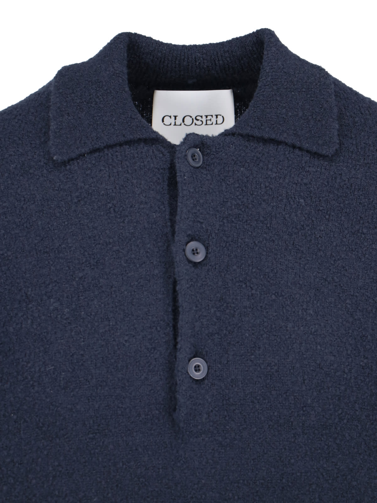 Shop Closed Polo Sweater In Blue