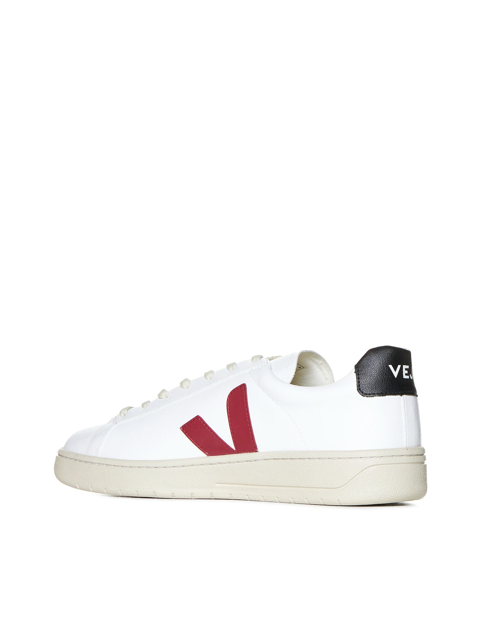 Shop Veja Sneakers In White_marsala_black