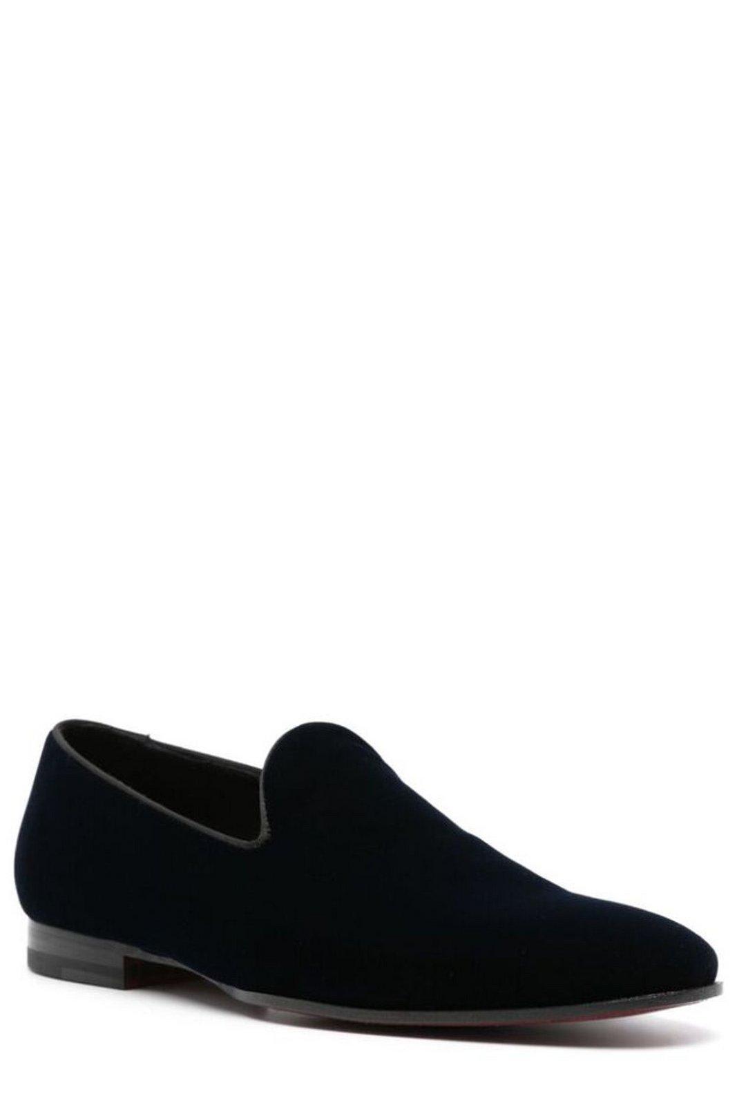 Shop Tagliatore Tyler Almond-toe Loafers In Blue