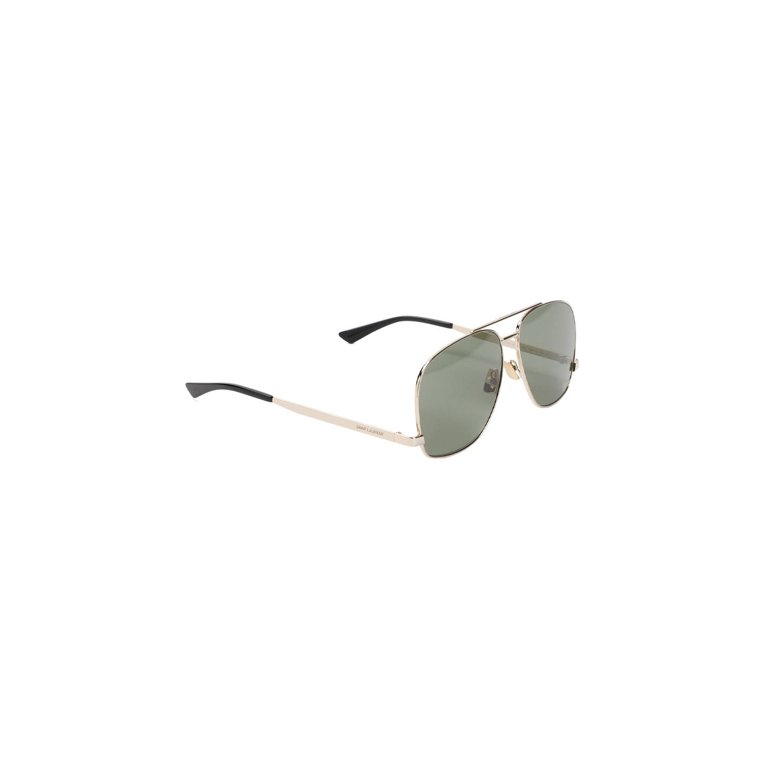 Saint Laurent Sl653 Aviator Sunglasses In Lt Gold