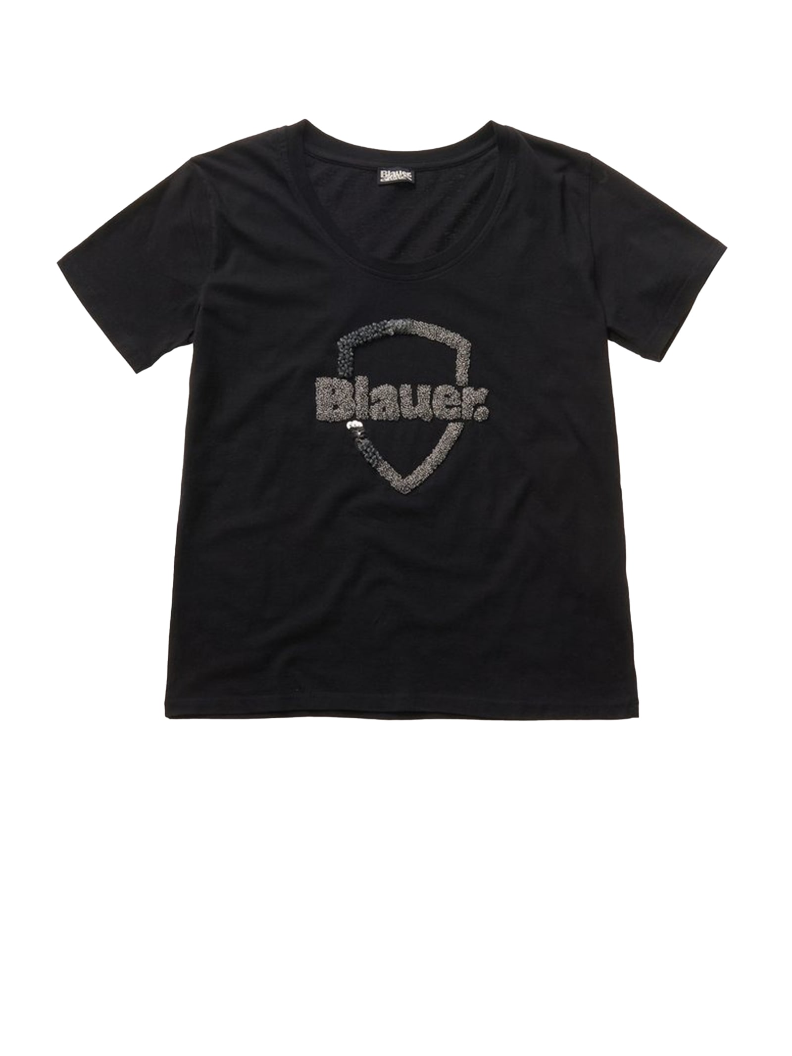 Shop Blauer Black Jersey T-shirt In Nero