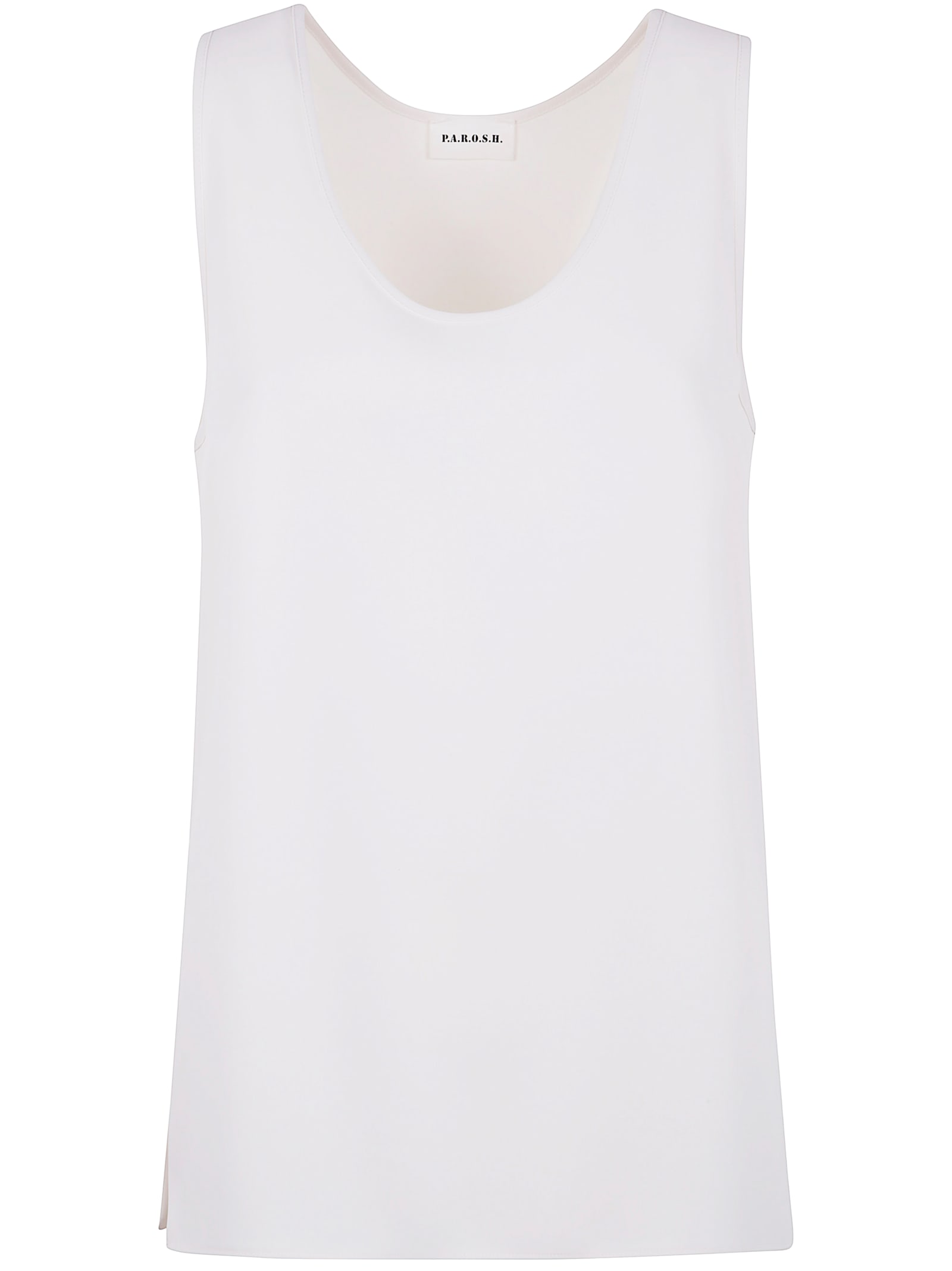 Shop P.a.r.o.s.h Sleeveless Top In Cream