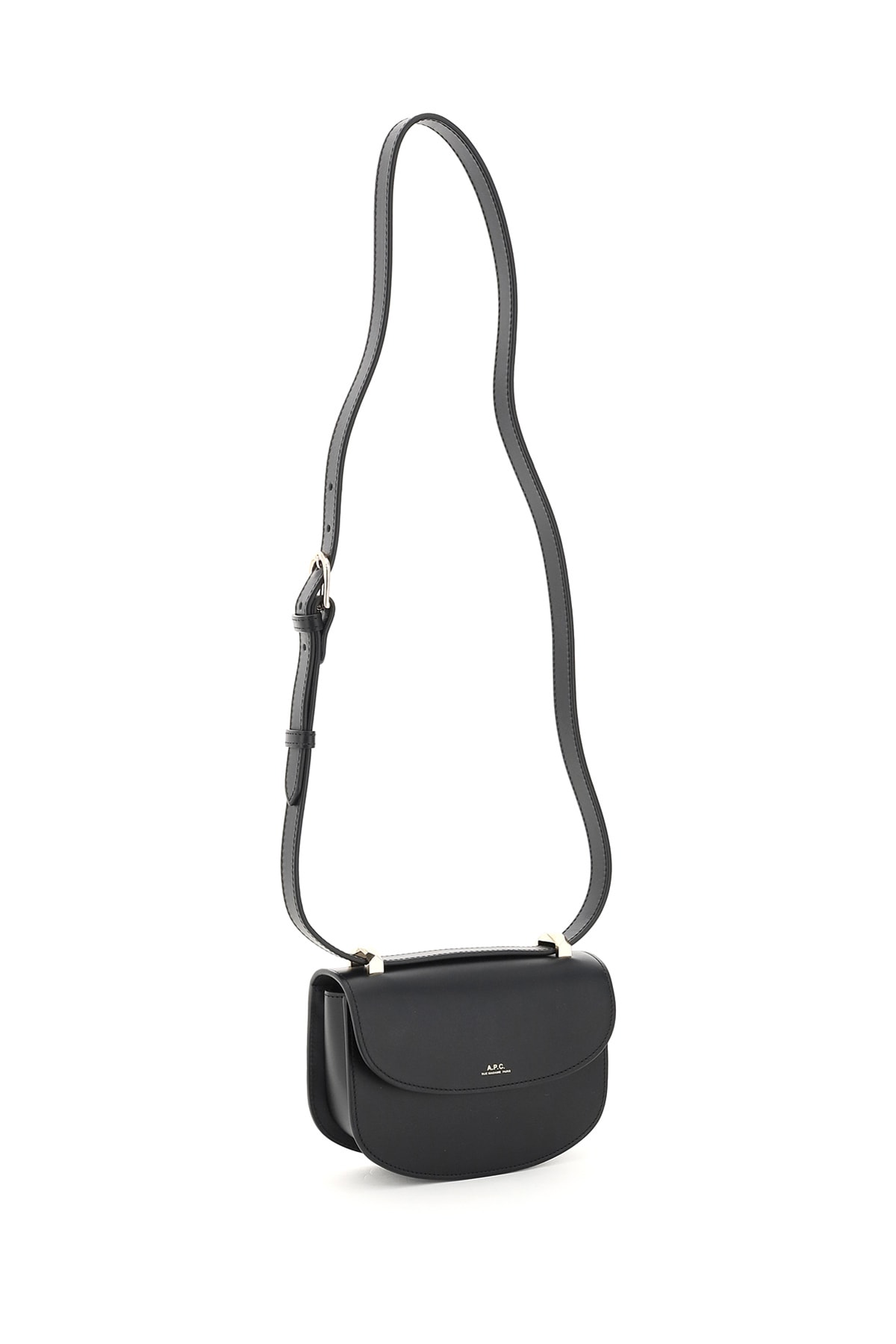 Shop Apc Geneve Mini Crossbody Bag In Noir (black)