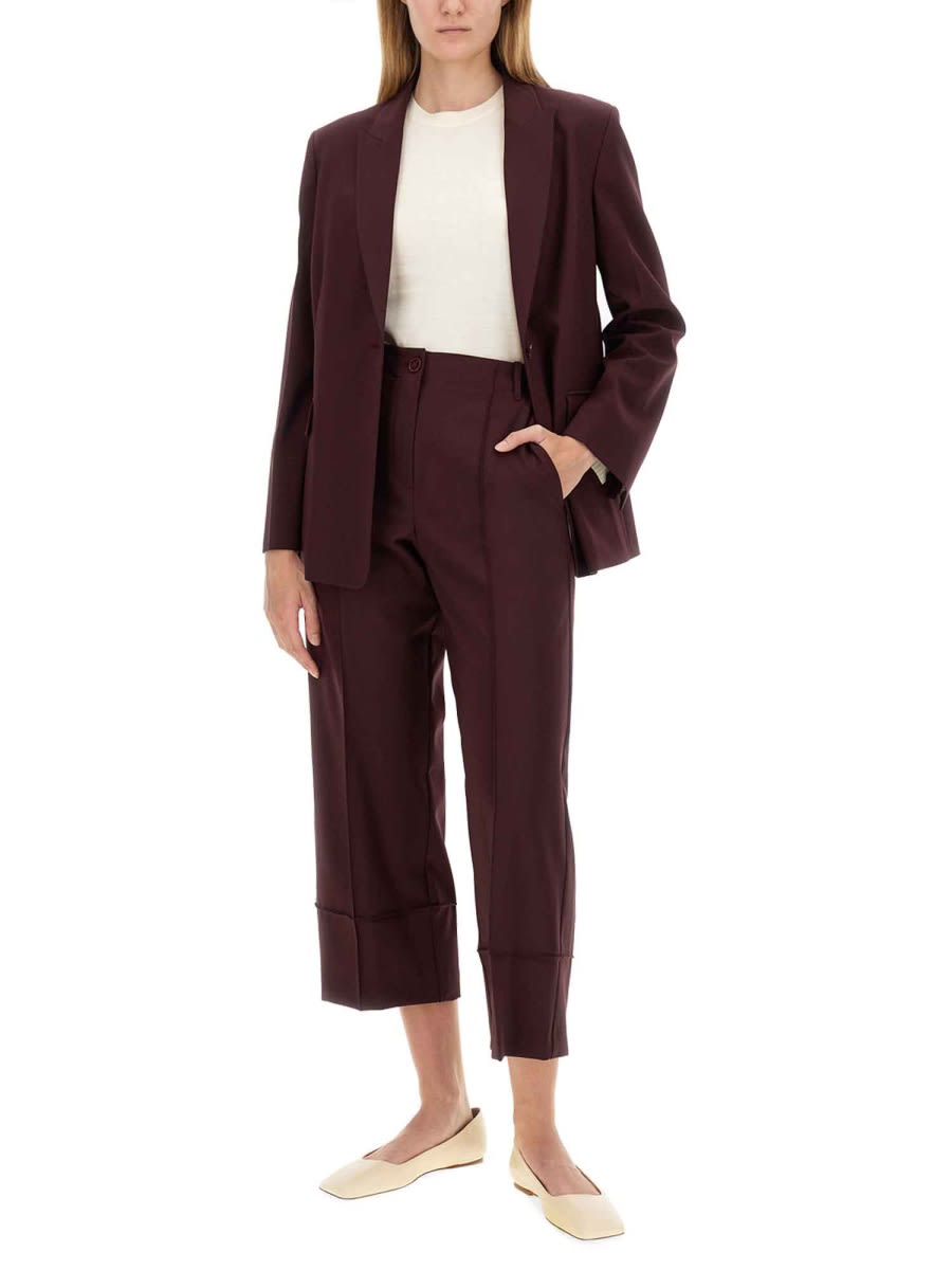 Alysi Single-breasted Blazer In Red