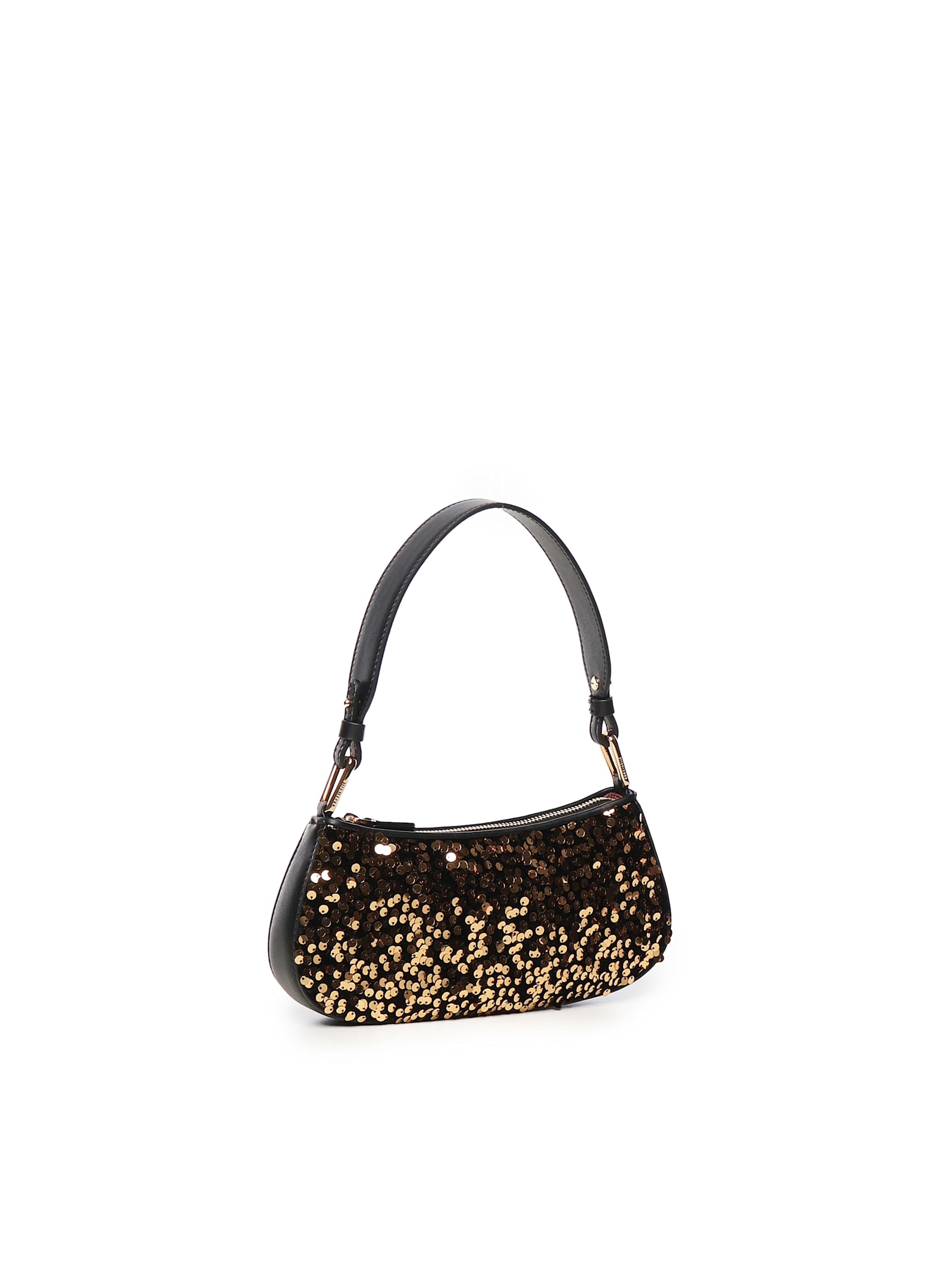 Coccinelle Merveille Paillette Bag In Golden/black