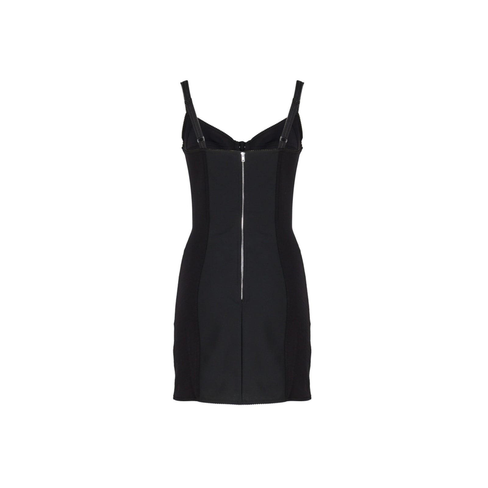 Shop Dolce & Gabbana Mini Dress In Black