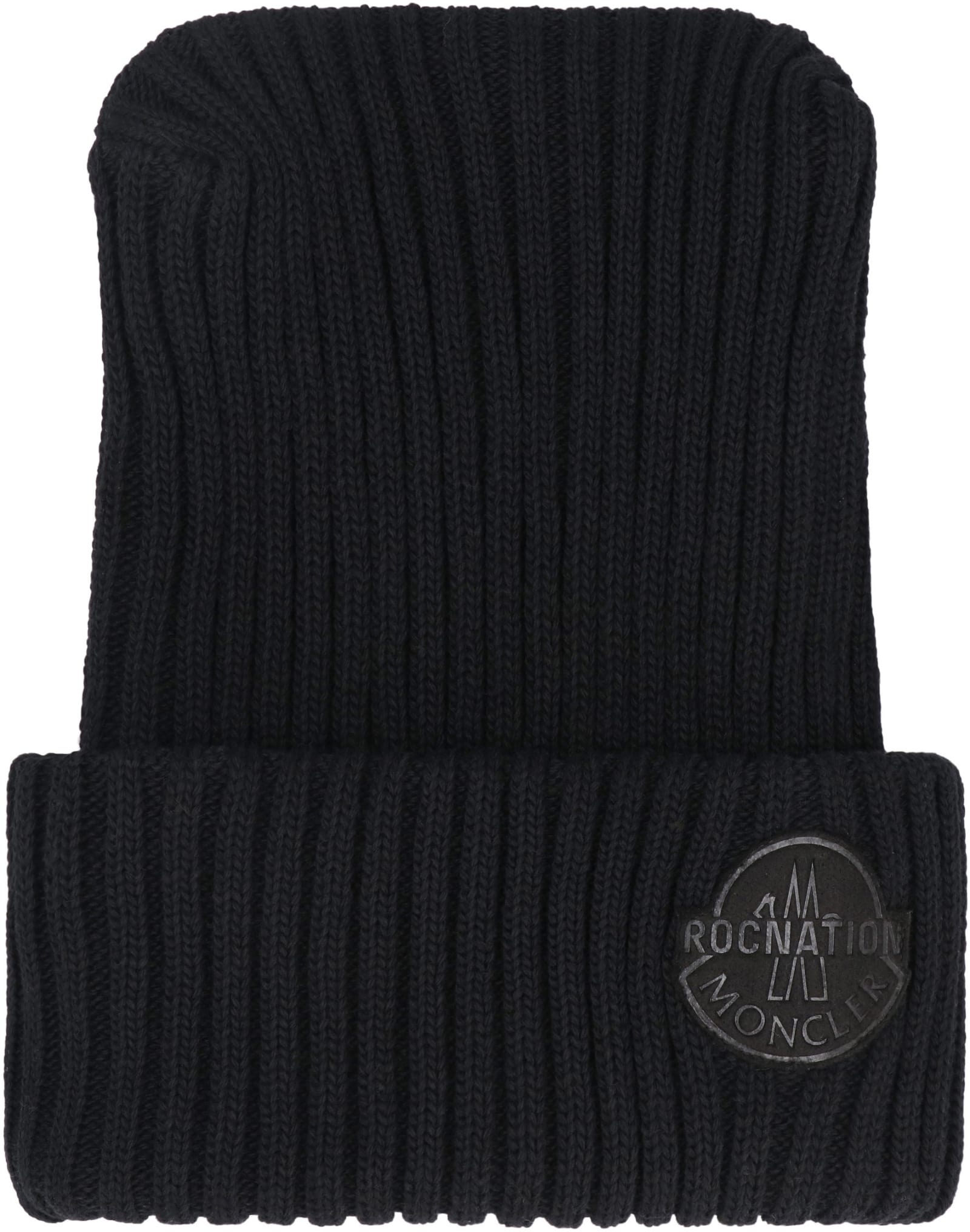 Shop Moncler Genius Moncler X Roc Nation Designed By Jay-z - Wool Hat In Black