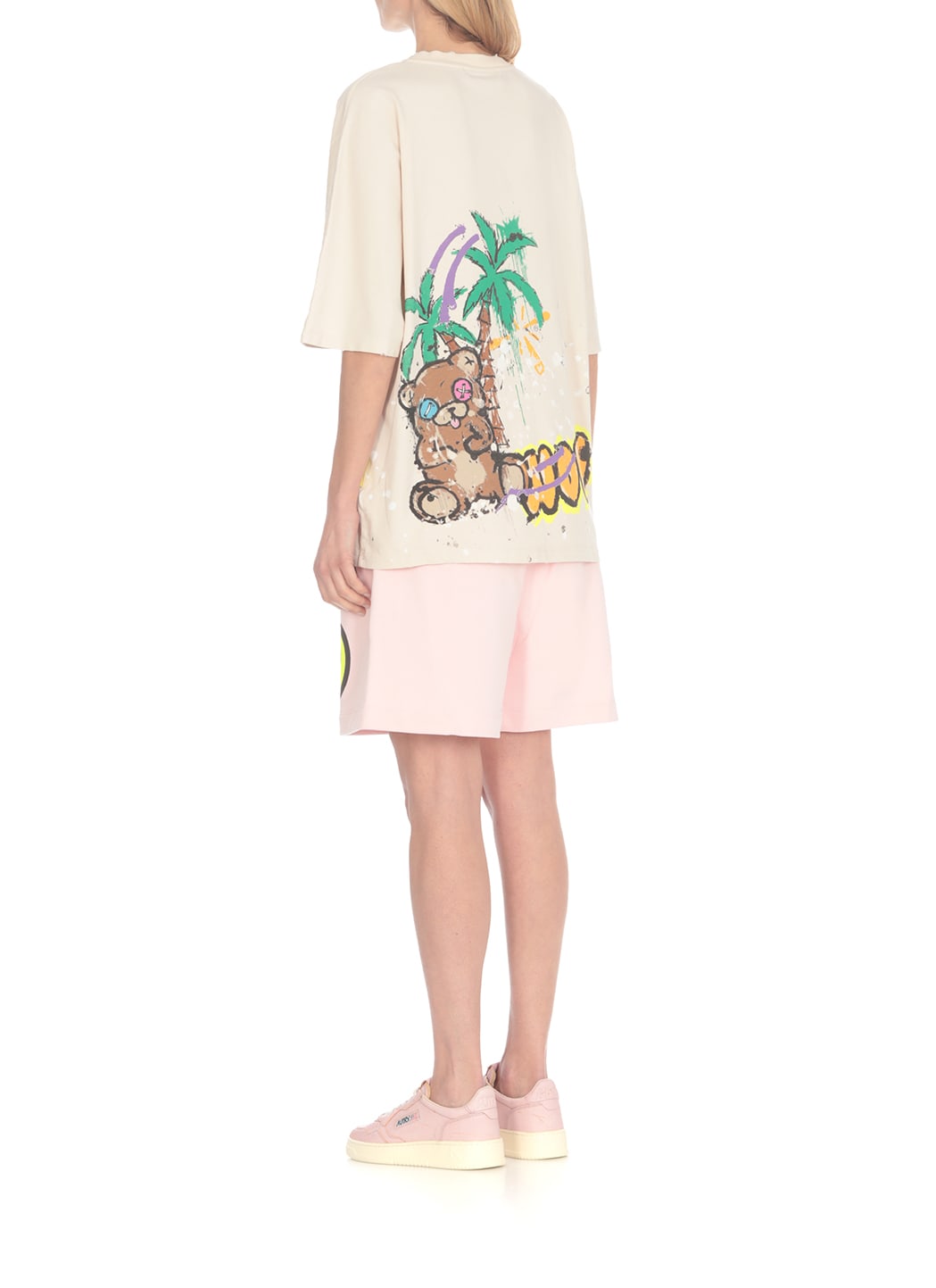 Shop Barrow Printed T-shirt In Ivory