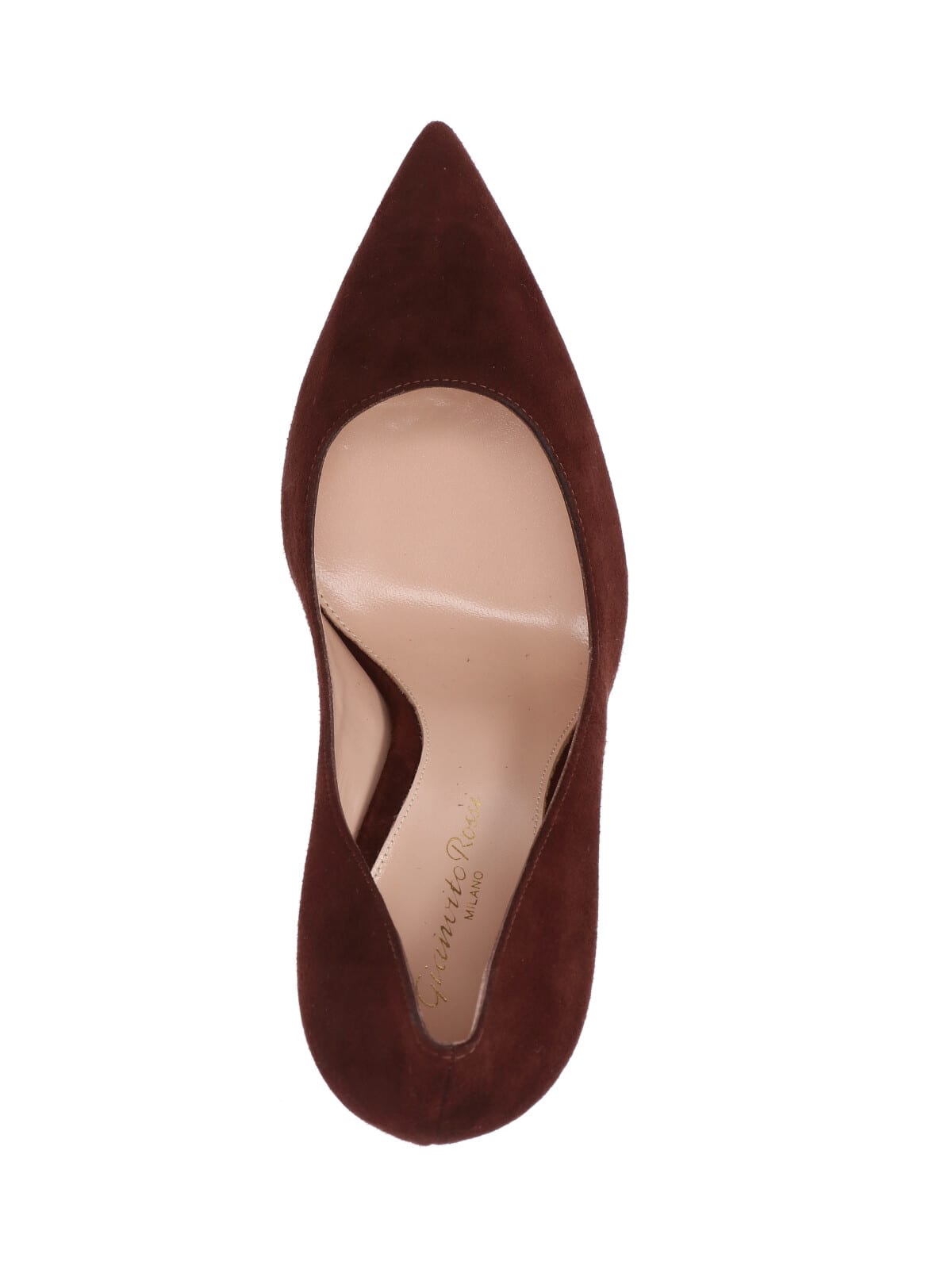 Gianvito Rossi Pointed Toe Stiletto Heel Suede Pumps In Brown