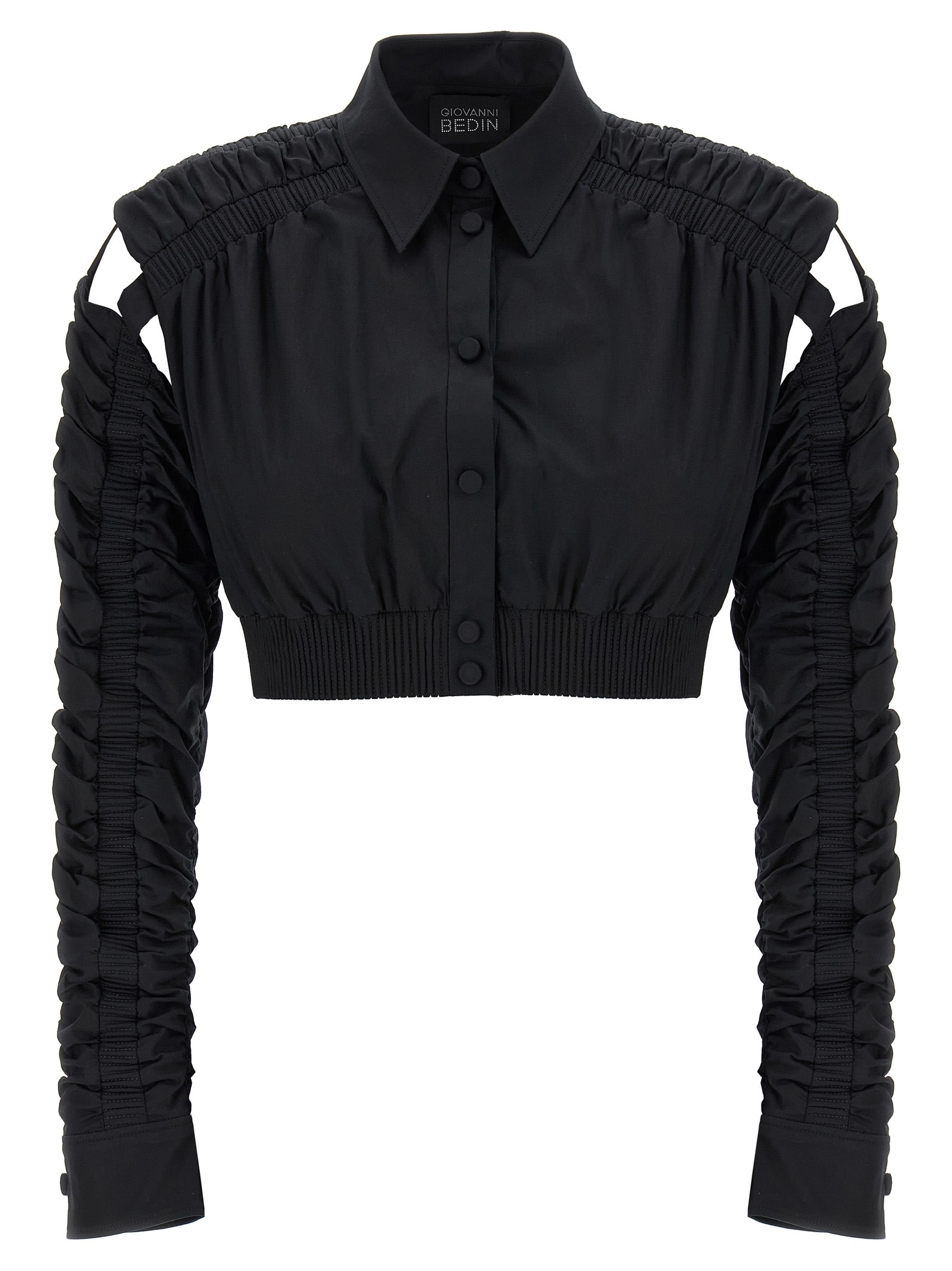 Cropped Cut-out Jacket