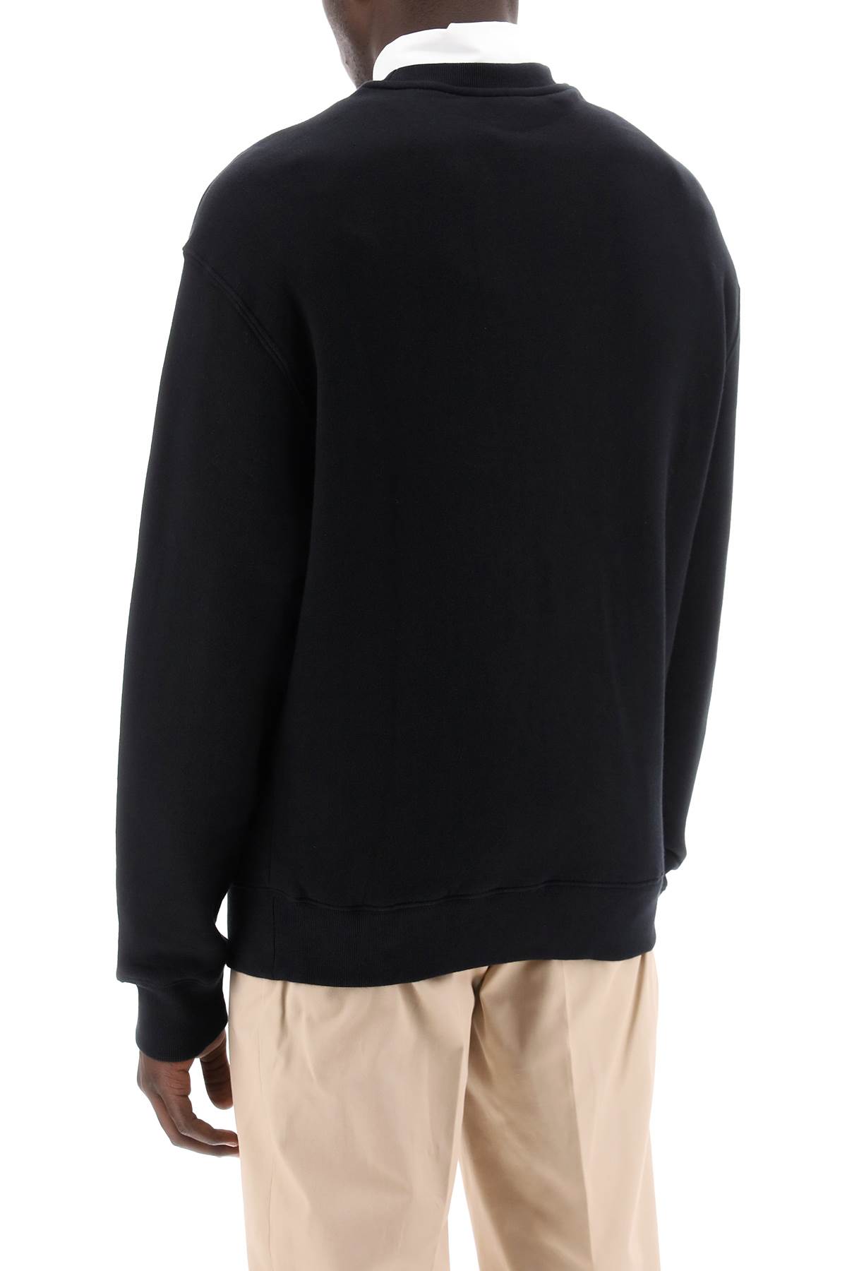 Shop Maison Kitsuné Speedy Fox Comfort Fit Sweat In Black