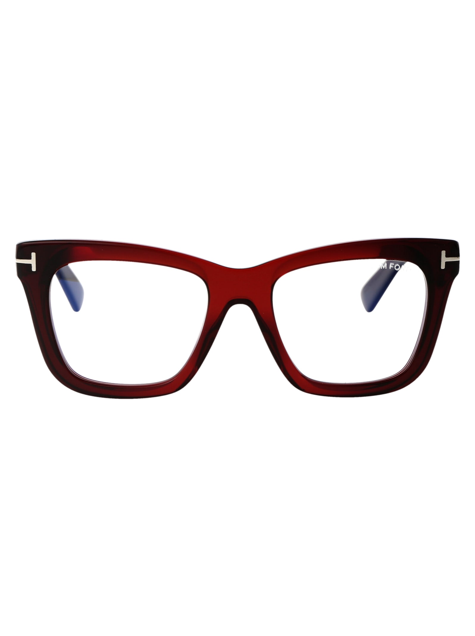 Shop Tom Ford Ft5881-b Glasses In 045 Marrone Chiaro Luc