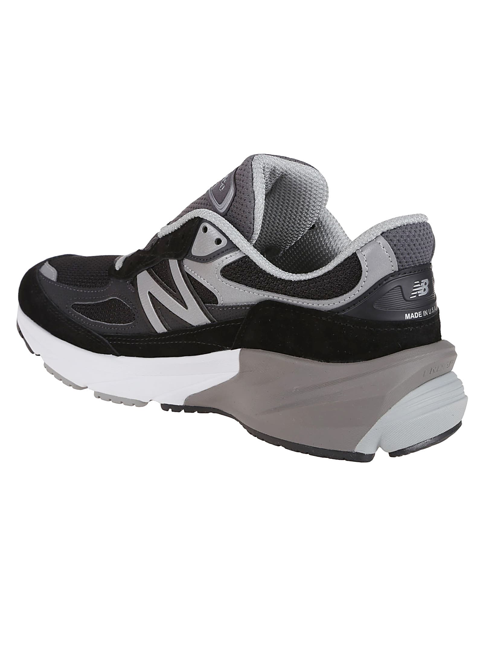 New Balance Mesh Upper Sneakers Contrast Midsole In Black